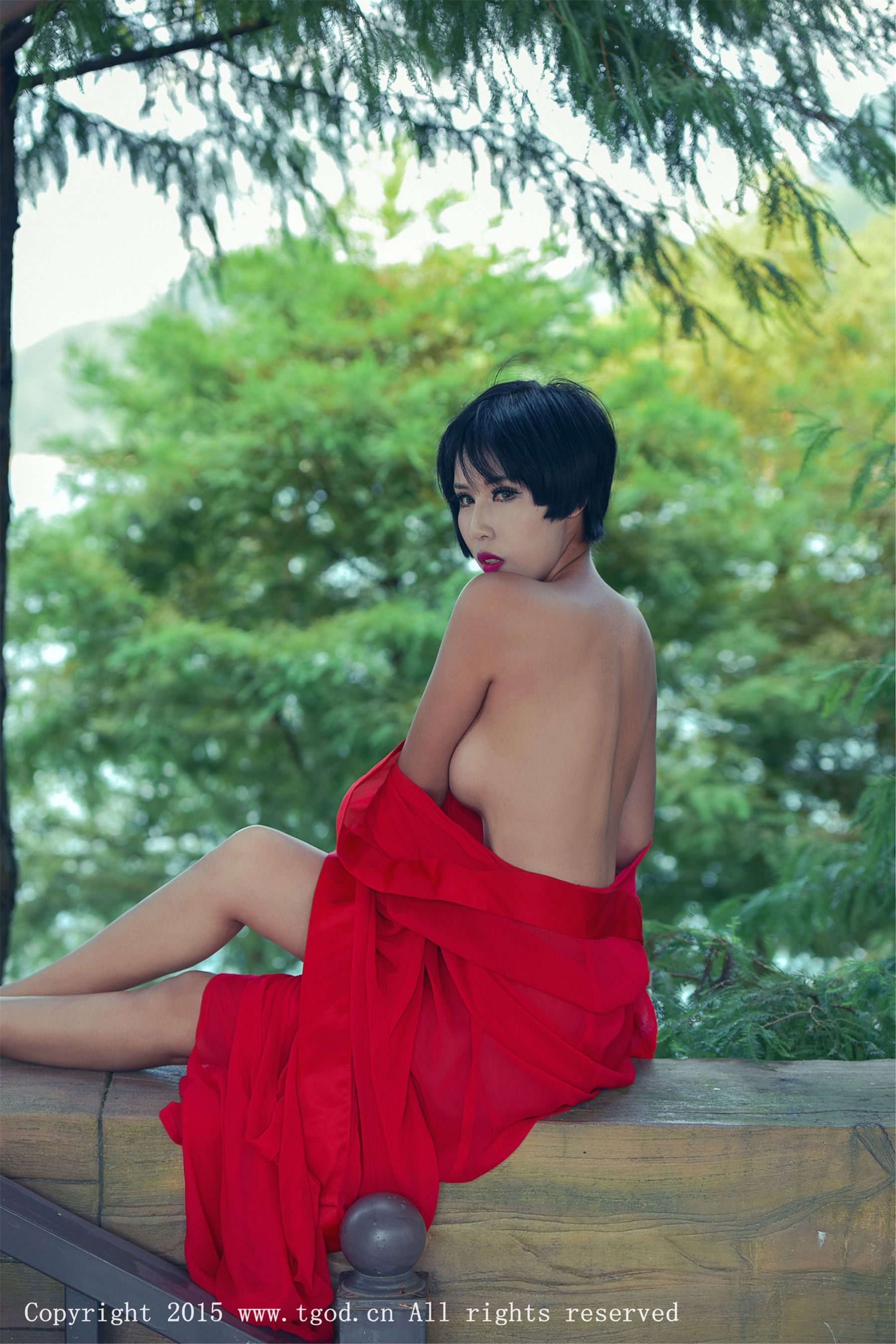 娜依灵儿《云曼旅拍》清新系列  写真集-图27