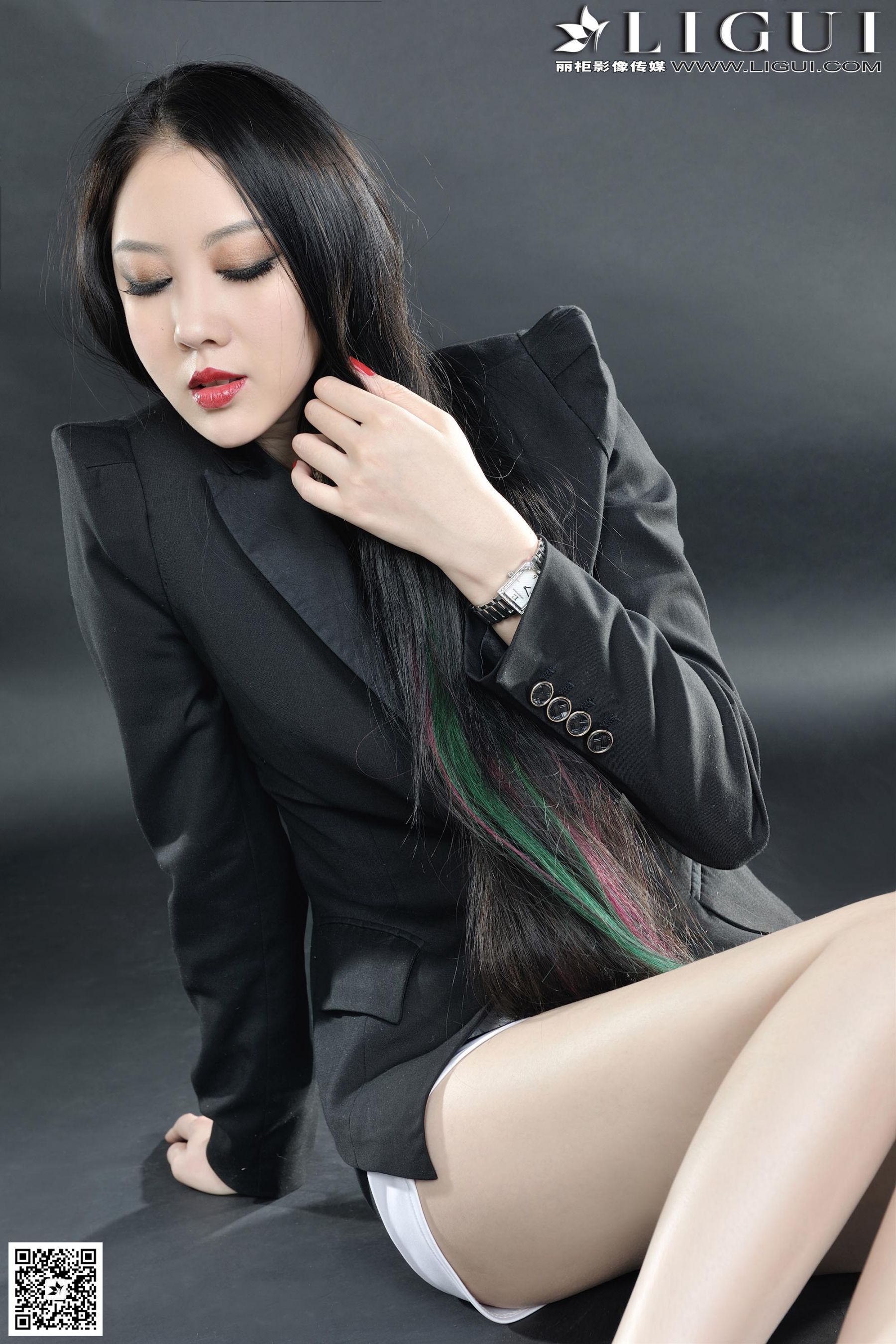 Model 菲菲《高贵黑丝丽人丝足》上中下全集  美腿玉足写真图片-图93