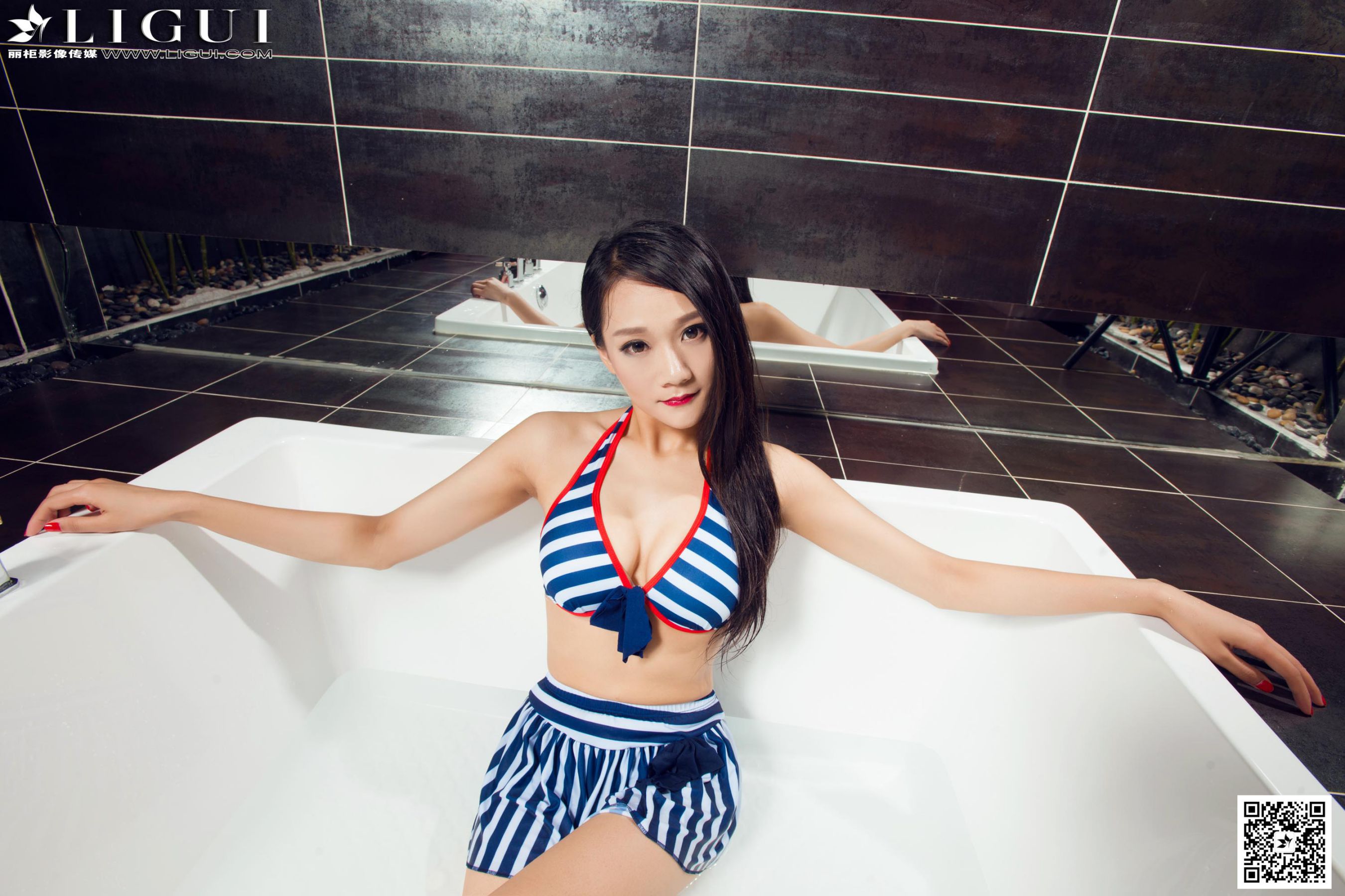 Model 小唐《浴室比基尼丝足高跟》美腿玉足写真图片-图44