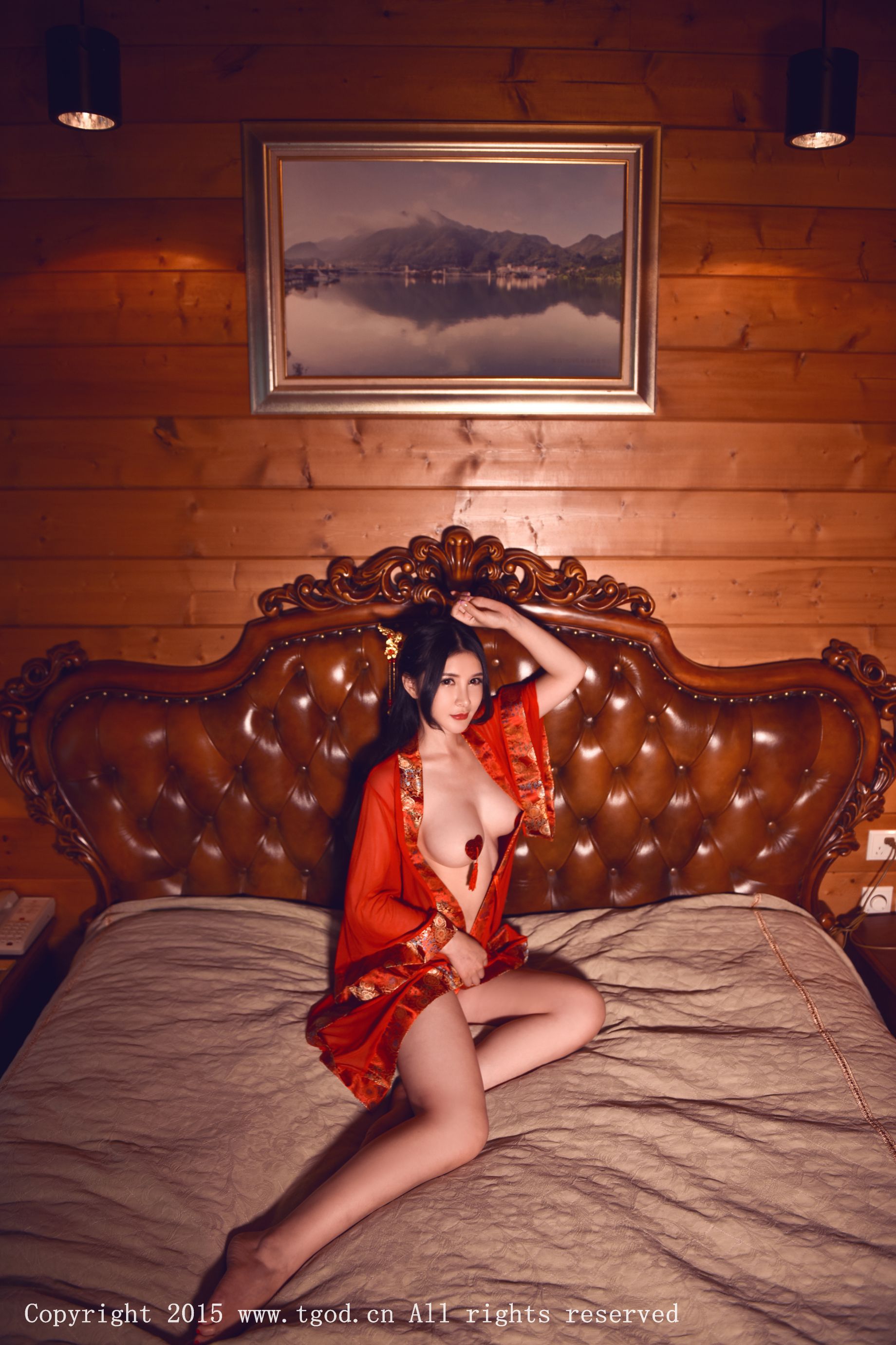 顾欣怡《云曼旅拍》性感黑丝、蕾丝美胸  写真集-图32