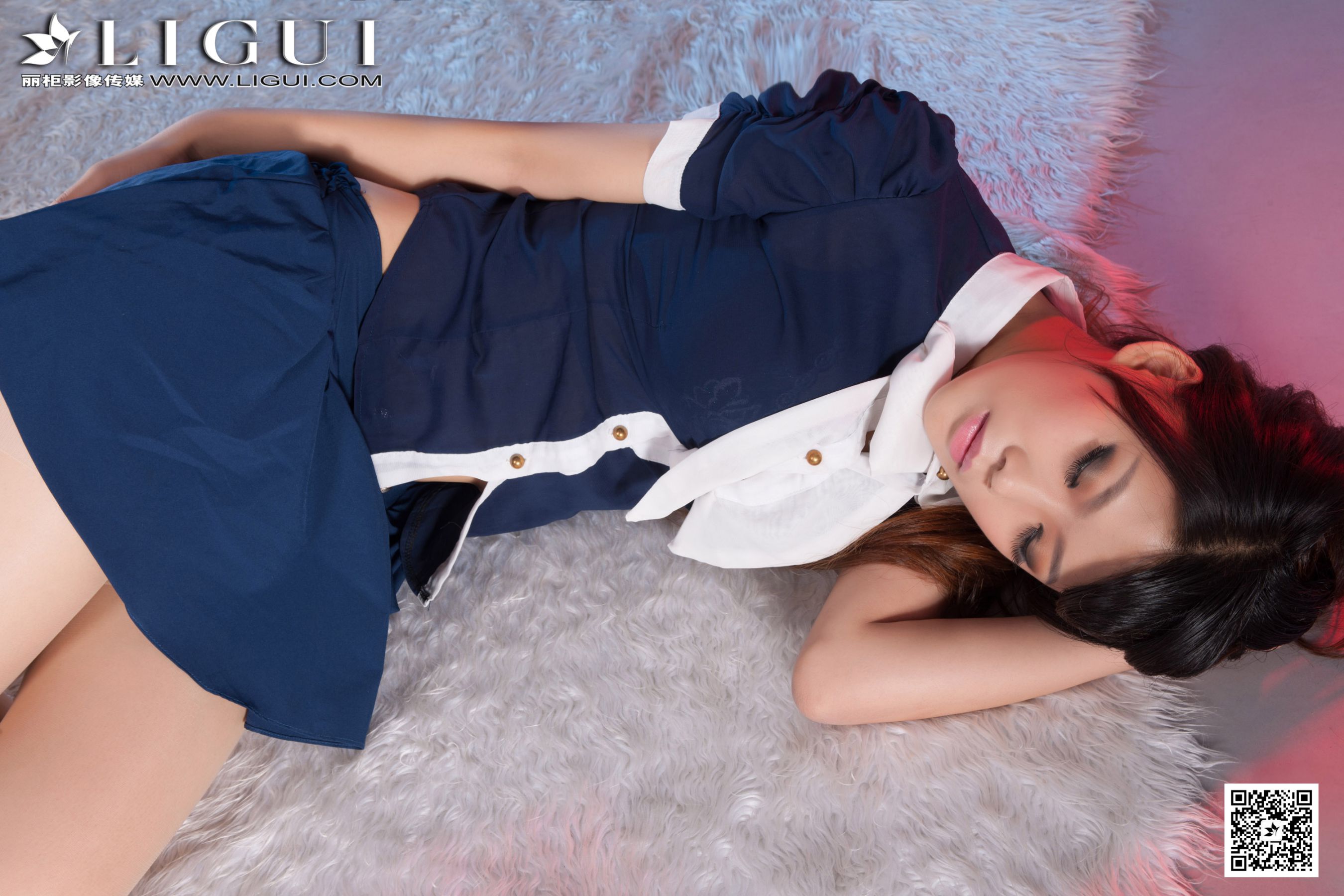 Model 怡萱《迷你裙丝足高跟》上下全集 美腿玉足写真图片-图46