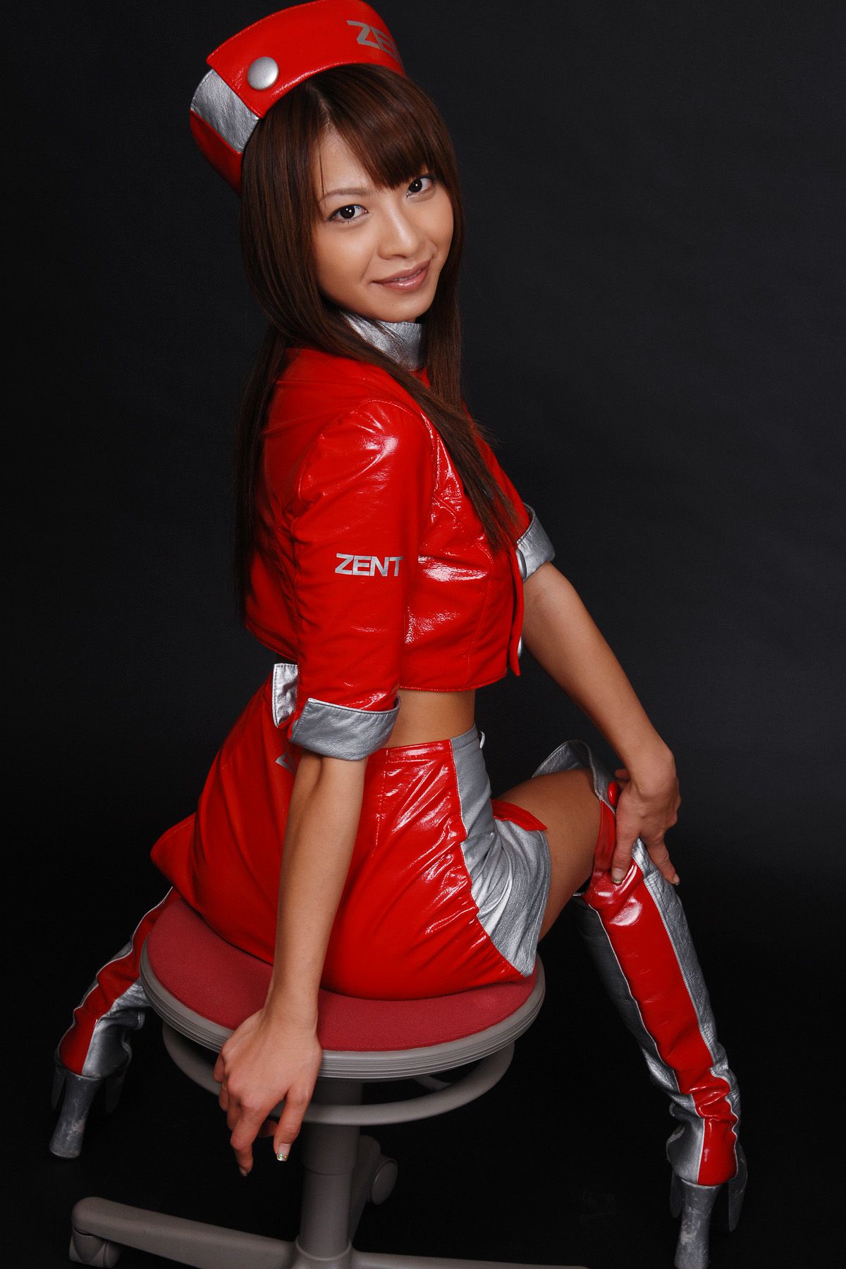 古澤恵《赛车女郎装+高叉》 HRQ0054-图29