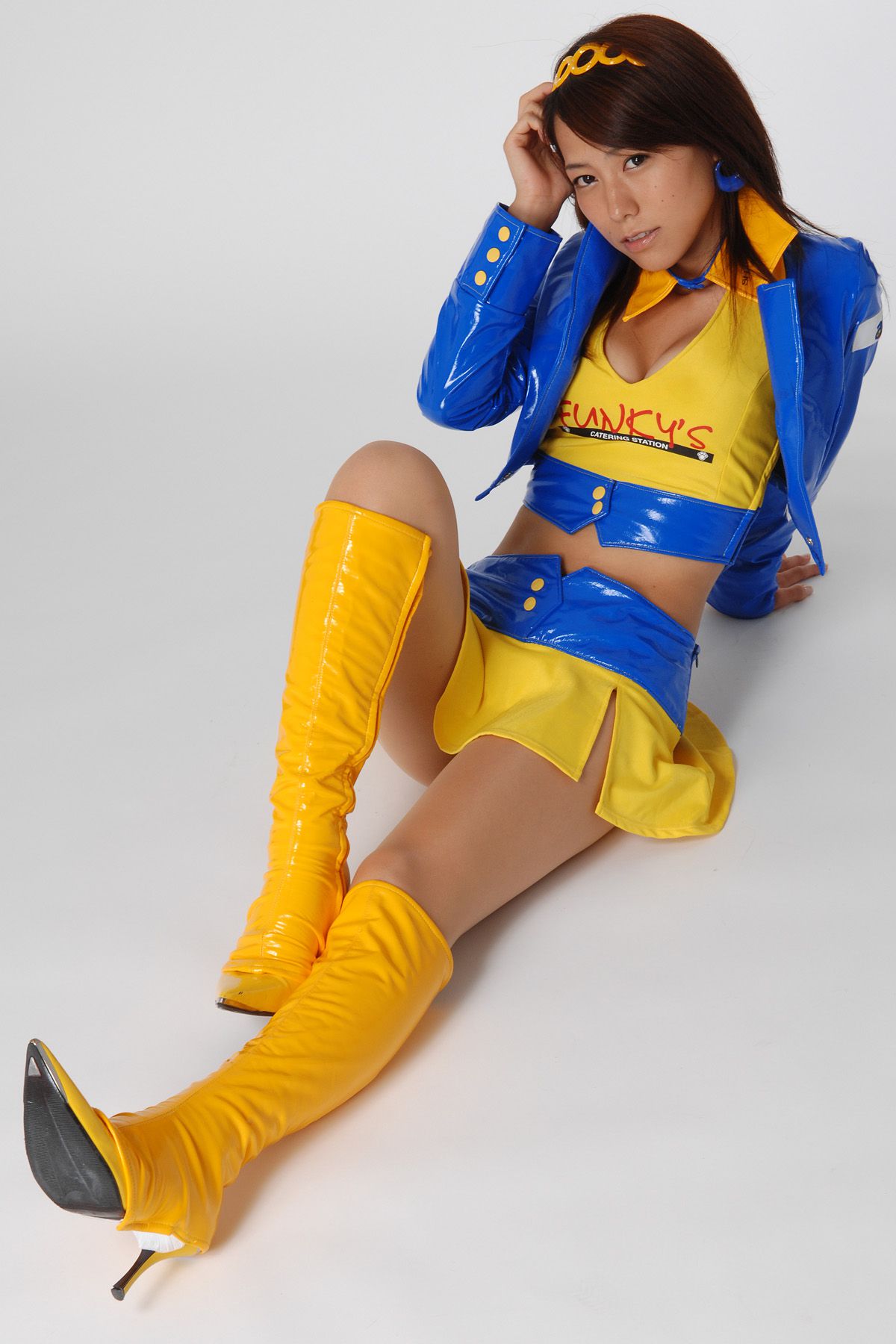 HRQ0079 柏木美里《赛车女郎+泳装高叉》-图15