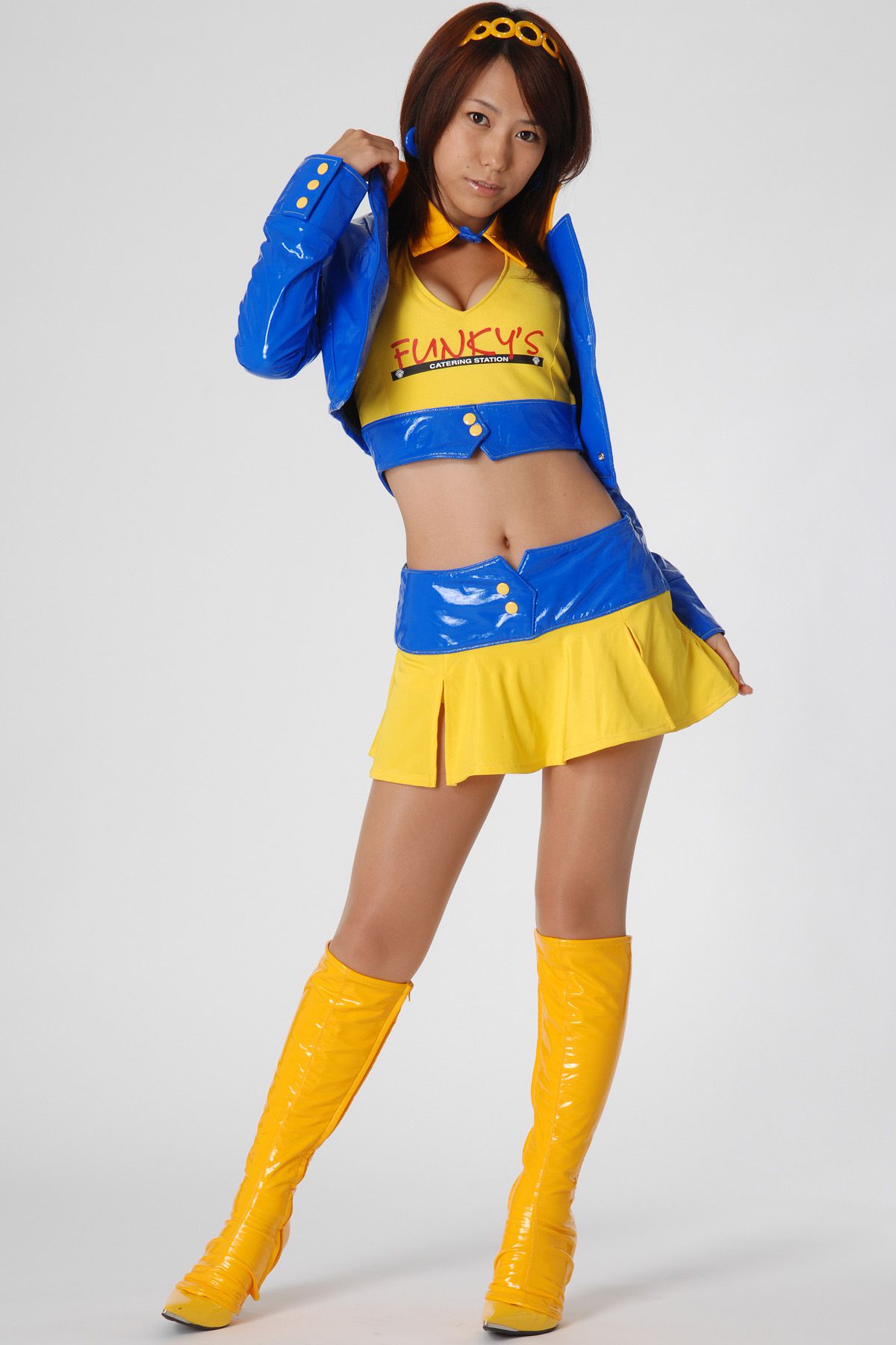 HRQ0079 柏木美里《赛车女郎+泳装高叉》-图1