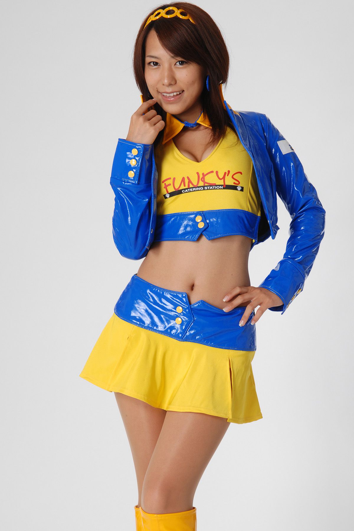 HRQ0079 柏木美里《赛车女郎+泳装高叉》-图2