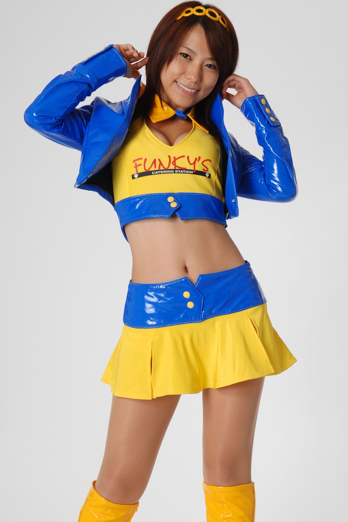 HRQ0079 柏木美里《赛车女郎+泳装高叉》-图3