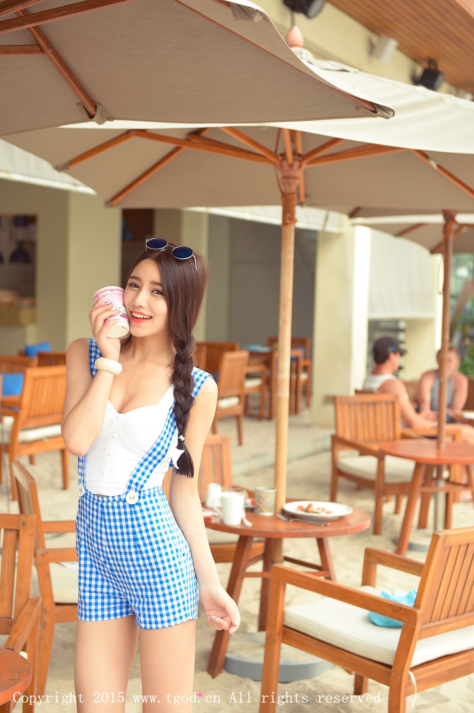 徐妍馨Mandy《普吉岛旅拍》极品吊带短裤女神  写真集-图14