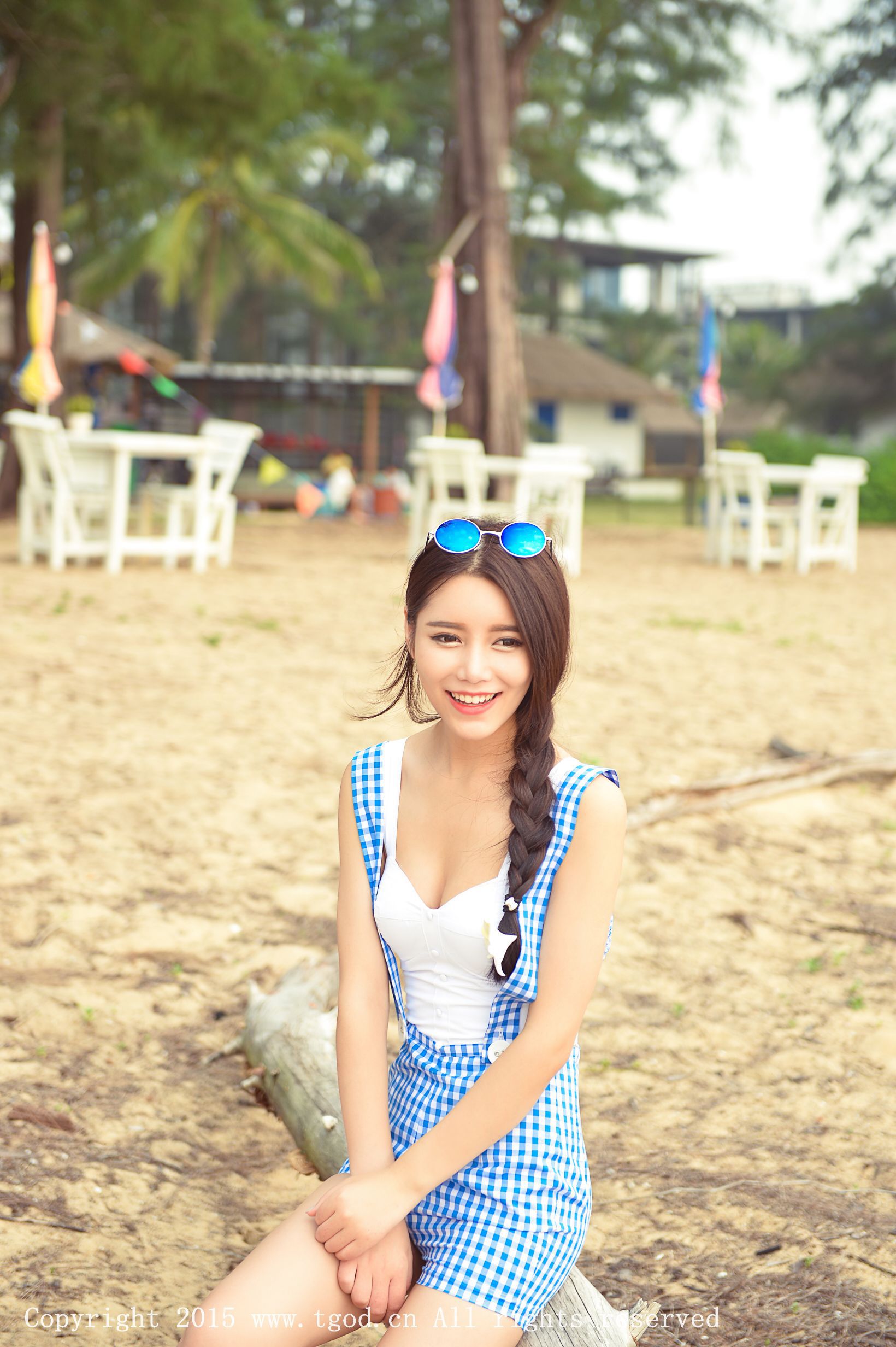 徐妍馨Mandy《普吉岛旅拍》极品吊带短裤女神  写真集-图18