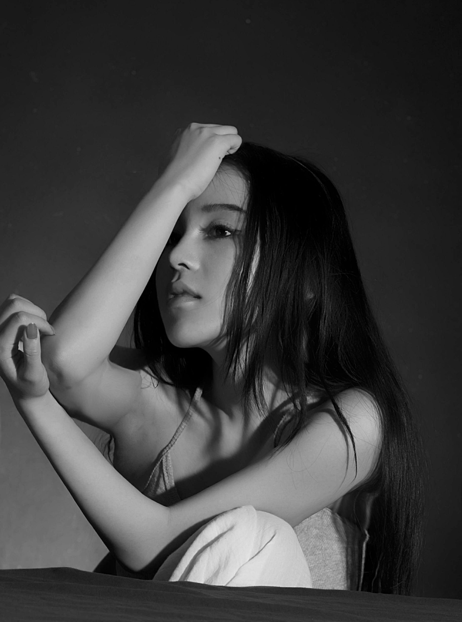 混血美女模特石一伊 棚拍图片-图14