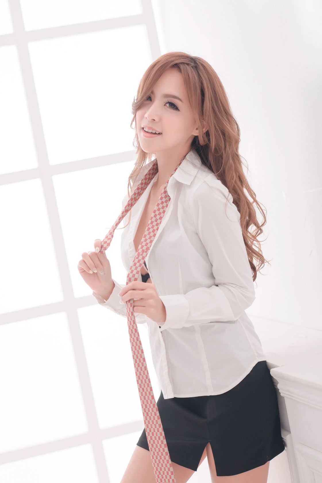 网络美女模特Kitty《老师教你系领带》领带特辑-图31