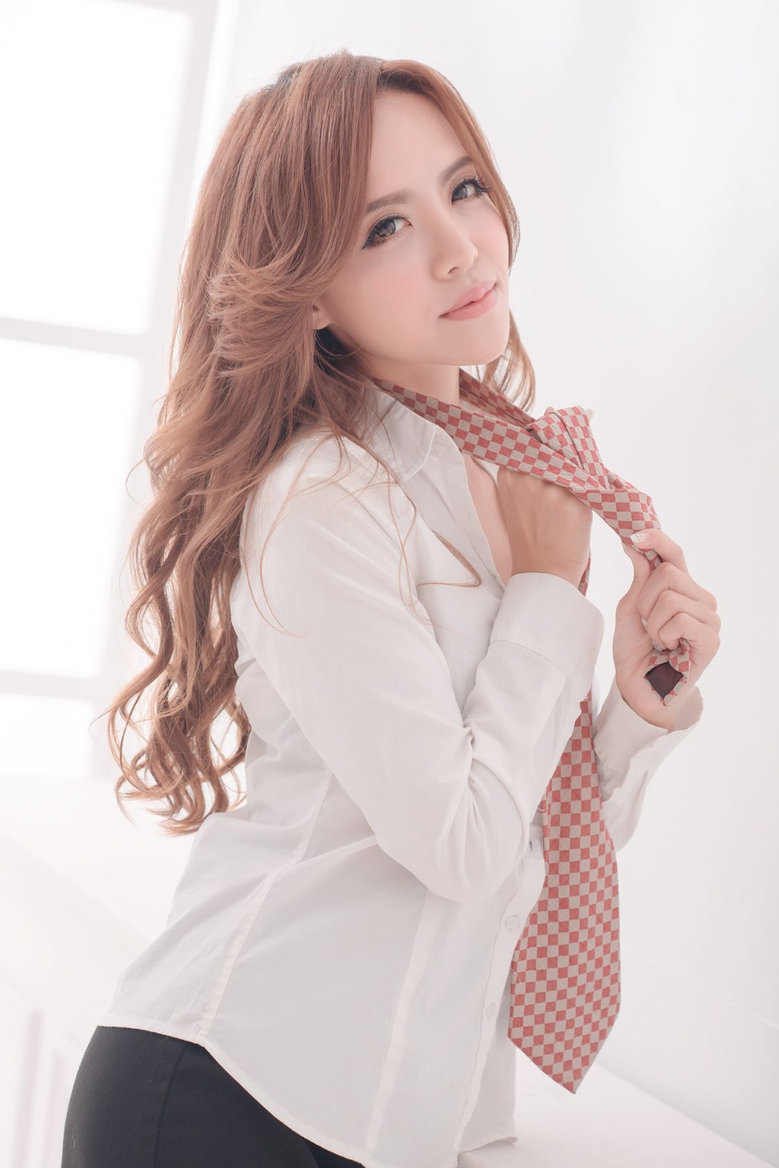 网络美女模特Kitty《老师教你系领带》领带特辑-图40