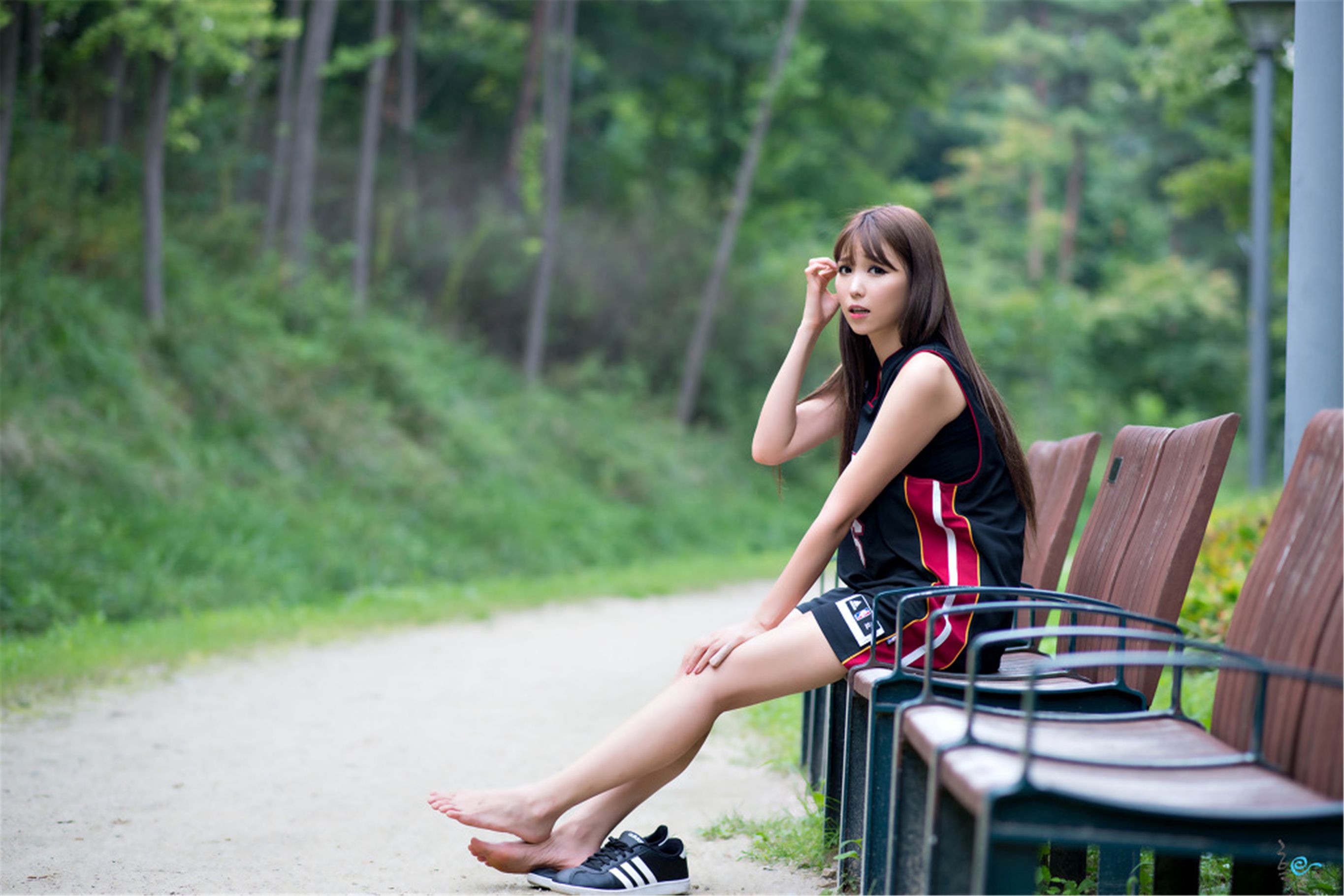 甜妹子李恩慧《篮球衣》外拍-图22