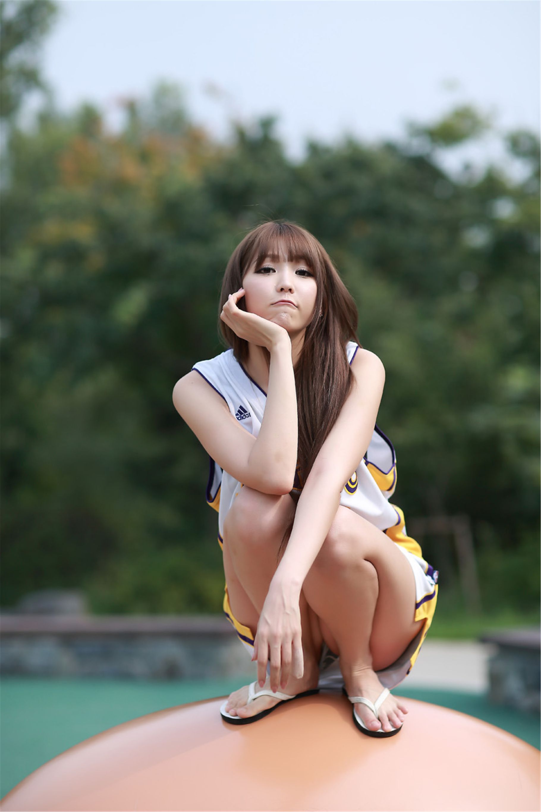 甜妹子李恩慧《篮球衣》外拍-图6