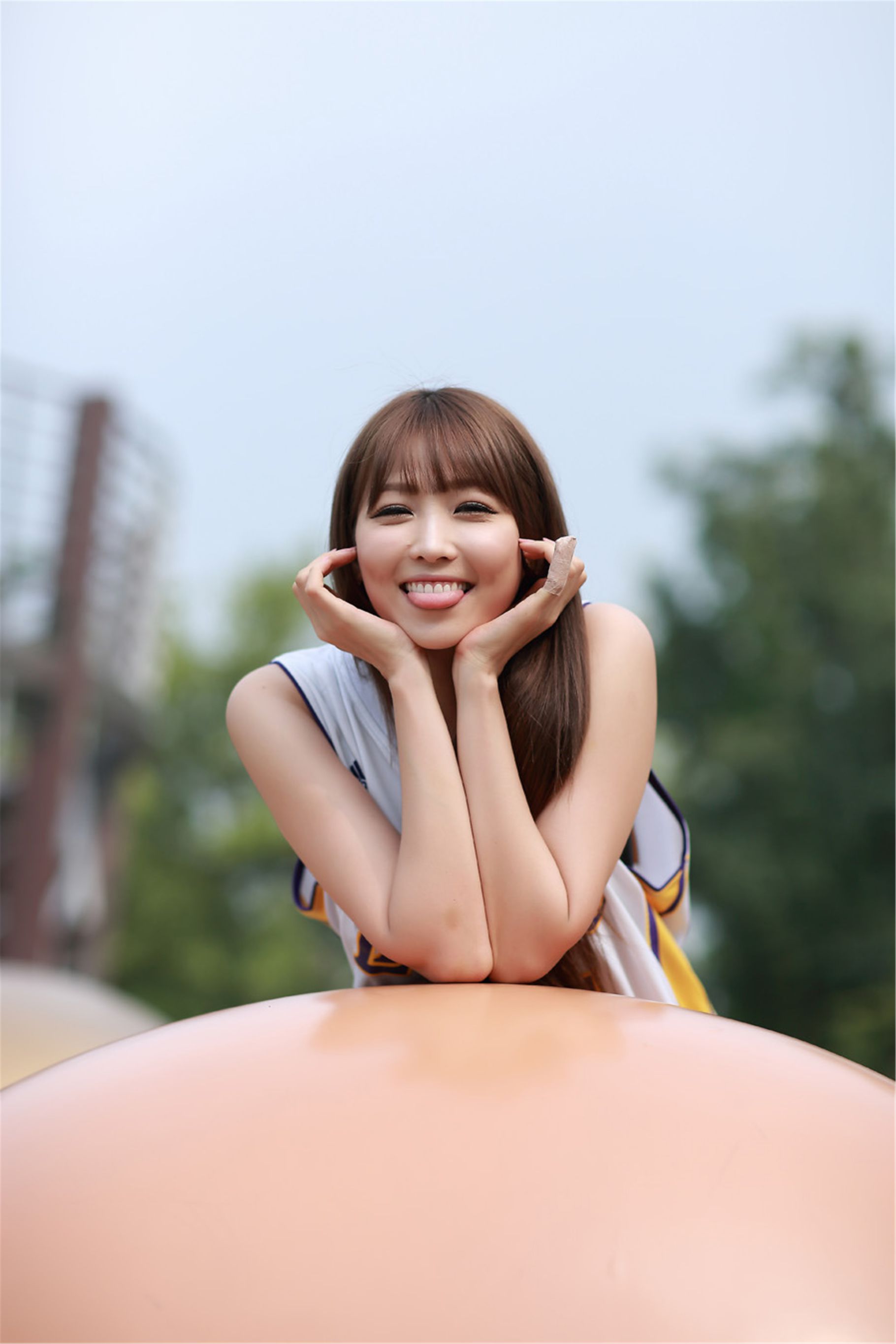 甜妹子李恩慧《篮球衣》外拍-图7