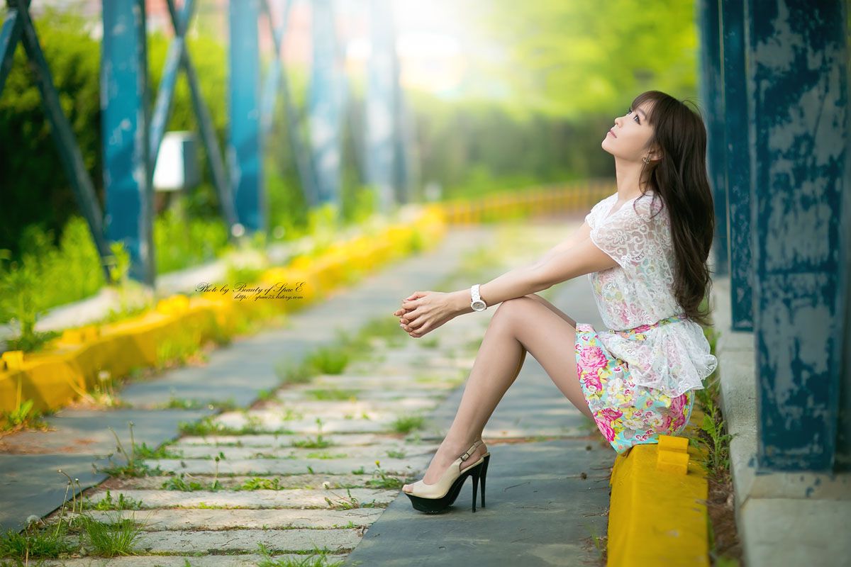 李恩慧《公园外拍连衣裙系列》-图14