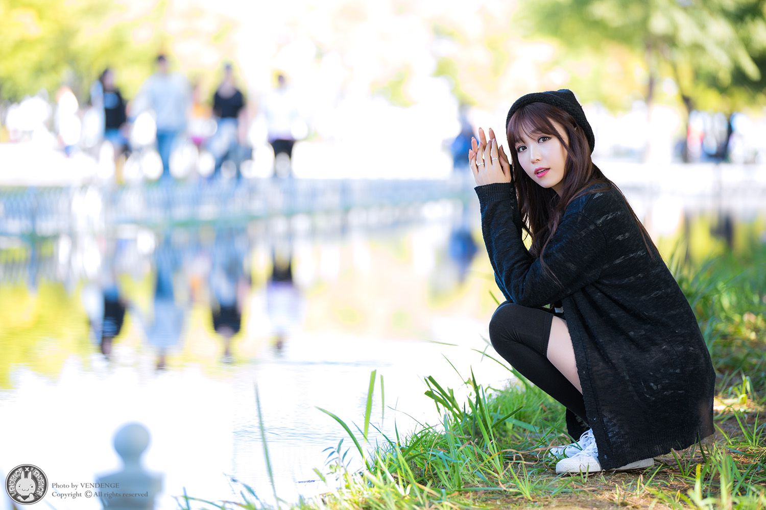 李二慧《外拍清新可爱长筒袜系列》-图0