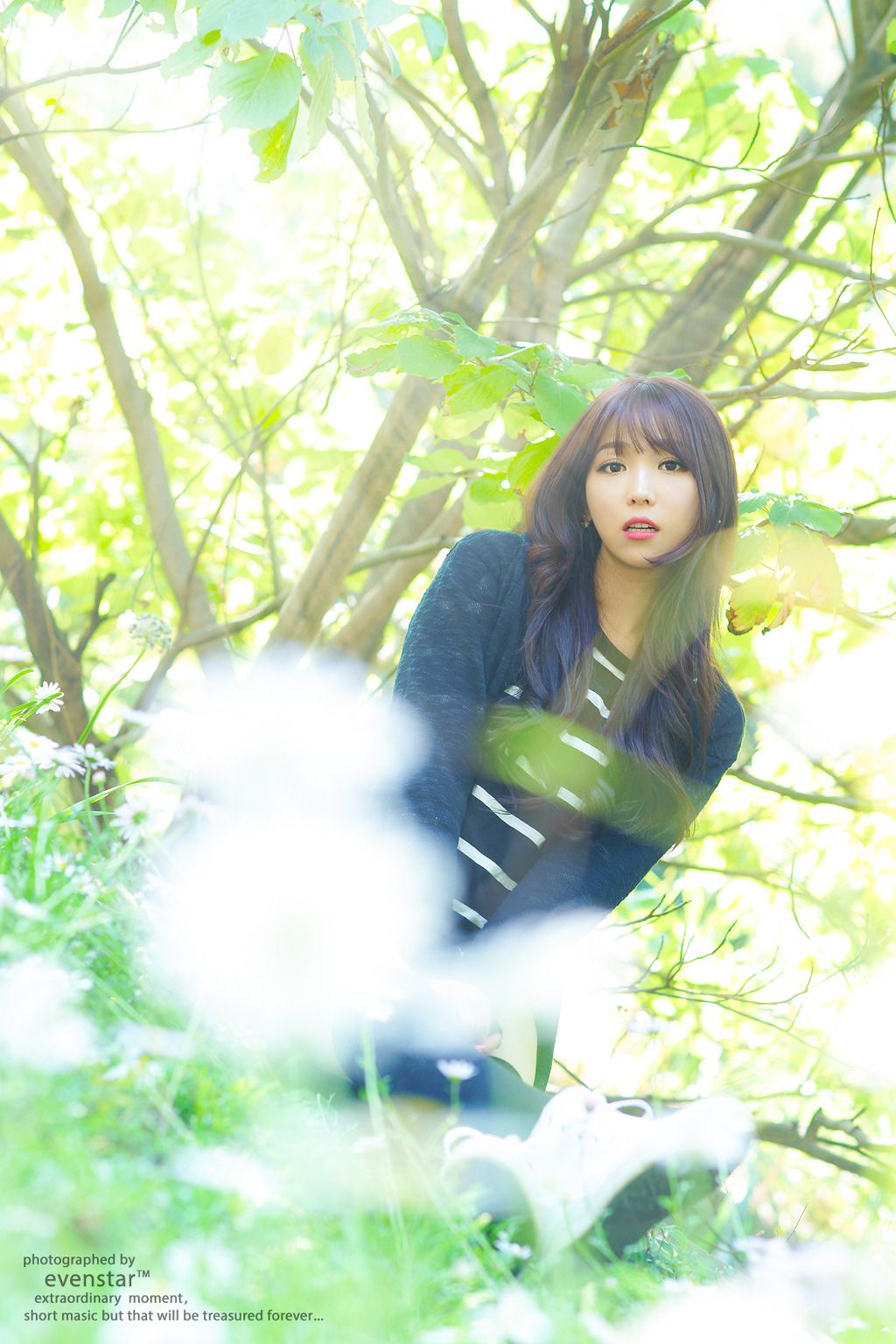 李二慧《外拍清新可爱长筒袜系列》-图19