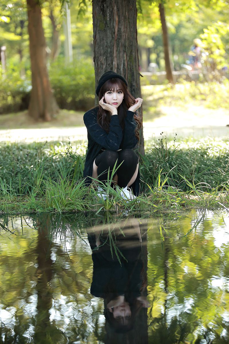 李二慧《外拍清新可爱长筒袜系列》-图34