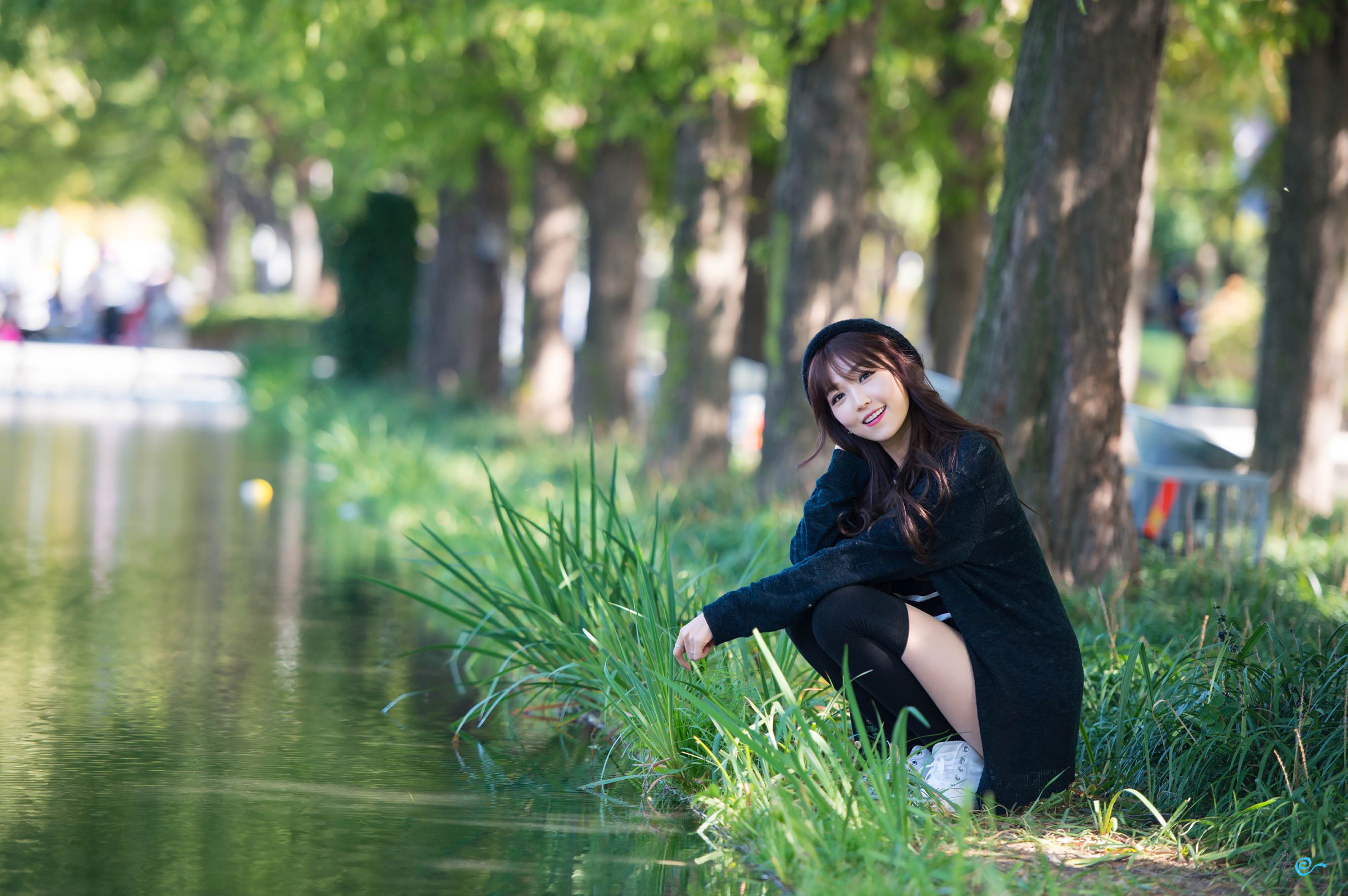 李二慧《外拍清新可爱长筒袜系列》-图41