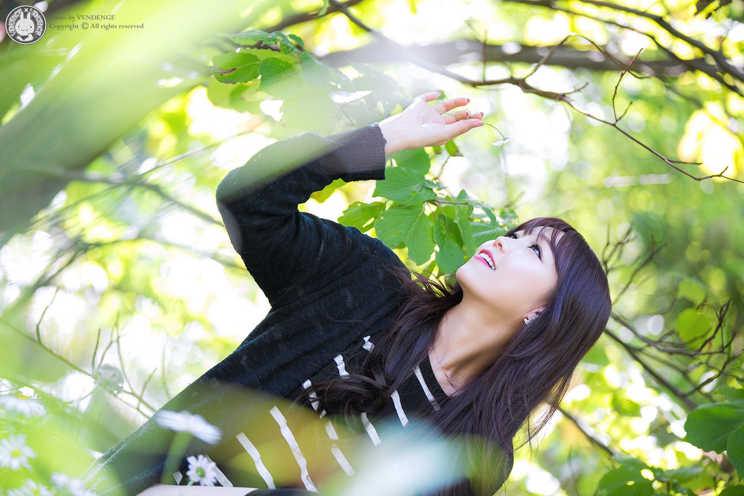 李二慧《外拍清新可爱长筒袜系列》-图4