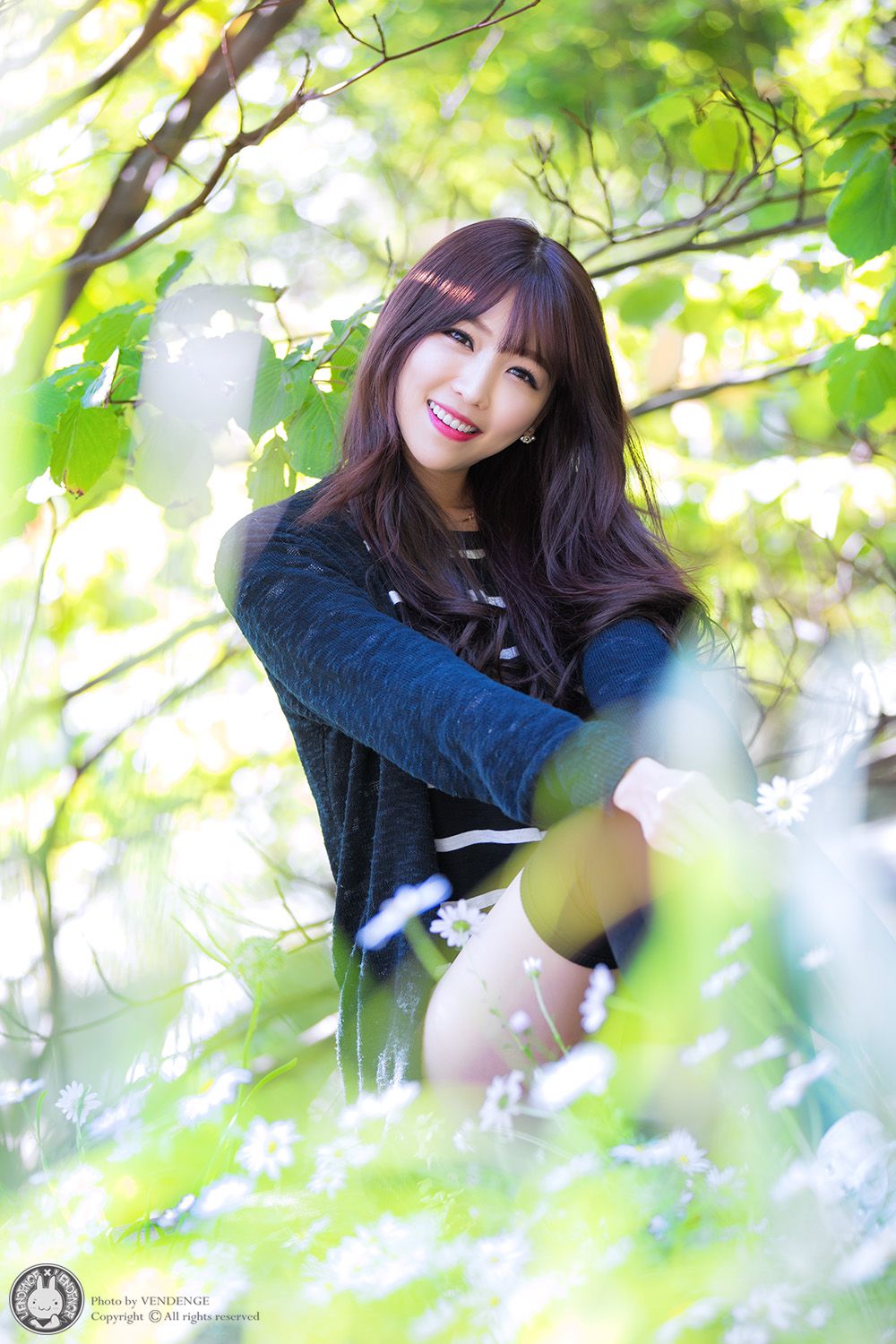 李二慧《外拍清新可爱长筒袜系列》-图5