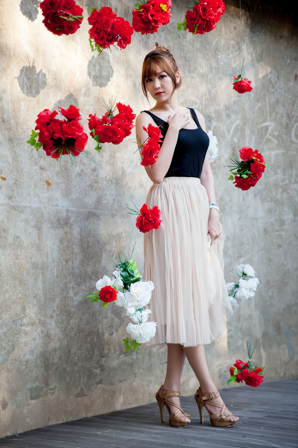 韩国女神李二慧《外拍唯美长裙系列》-图110