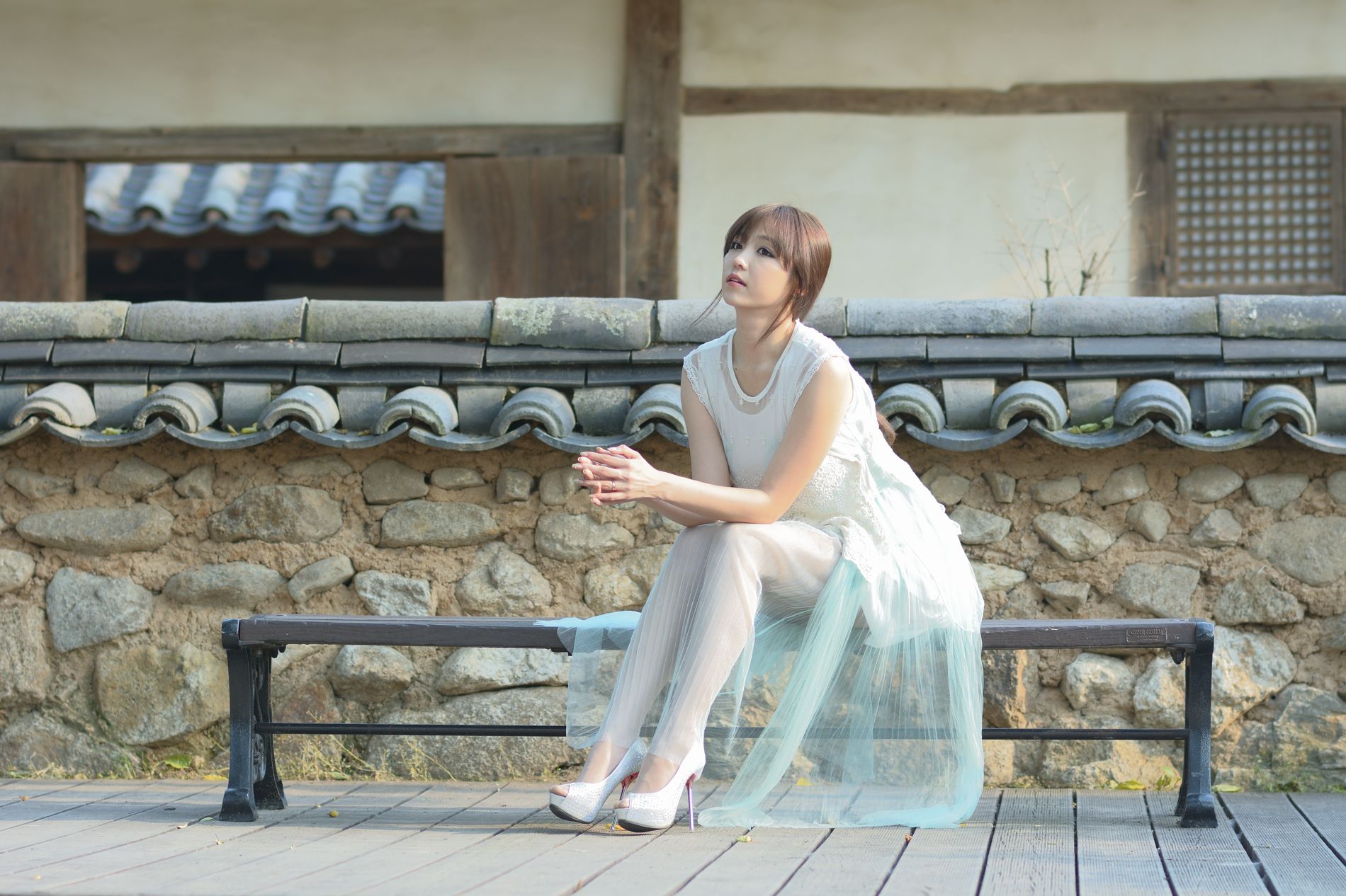 韩国女神李二慧《外拍唯美长裙系列》-图112