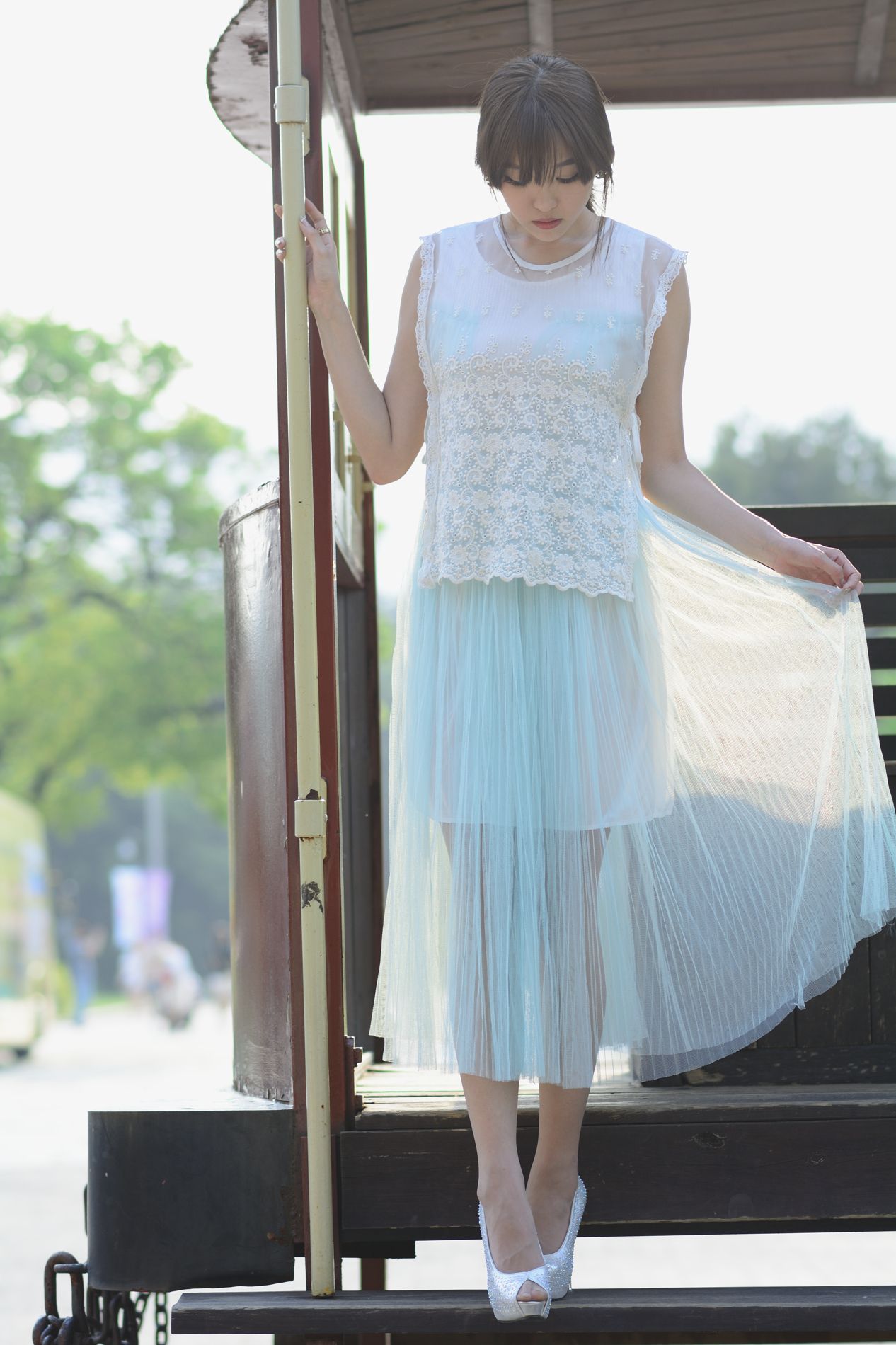 韩国女神李二慧《外拍唯美长裙系列》-图113