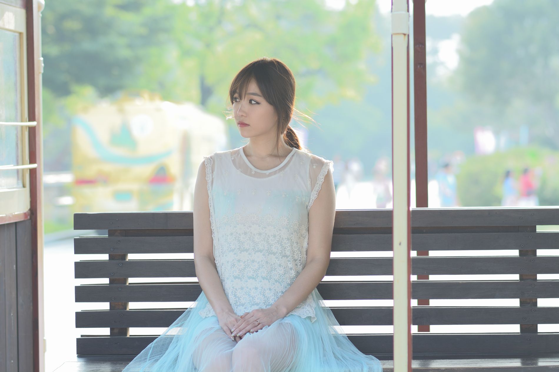 韩国女神李二慧《外拍唯美长裙系列》-图116