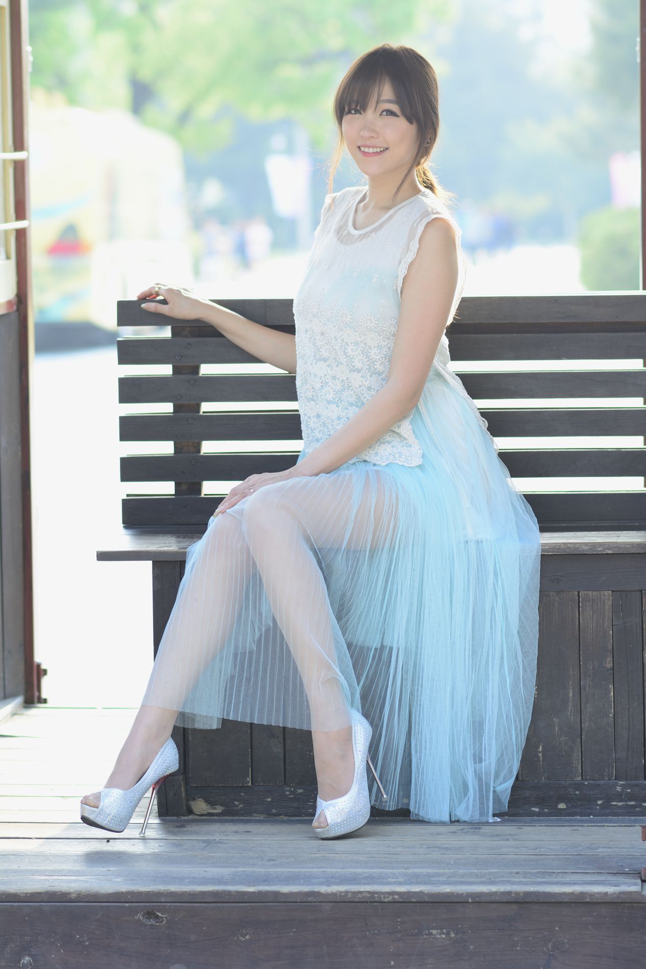 韩国女神李二慧《外拍唯美长裙系列》-图119