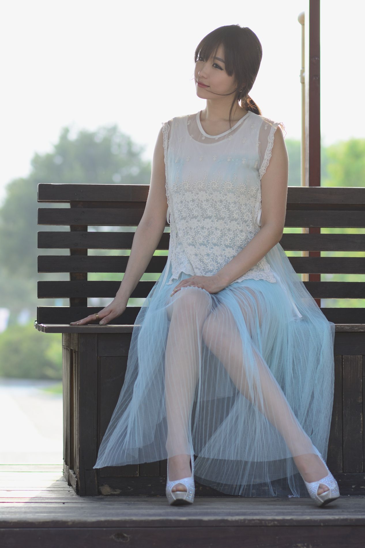 韩国女神李二慧《外拍唯美长裙系列》-图120