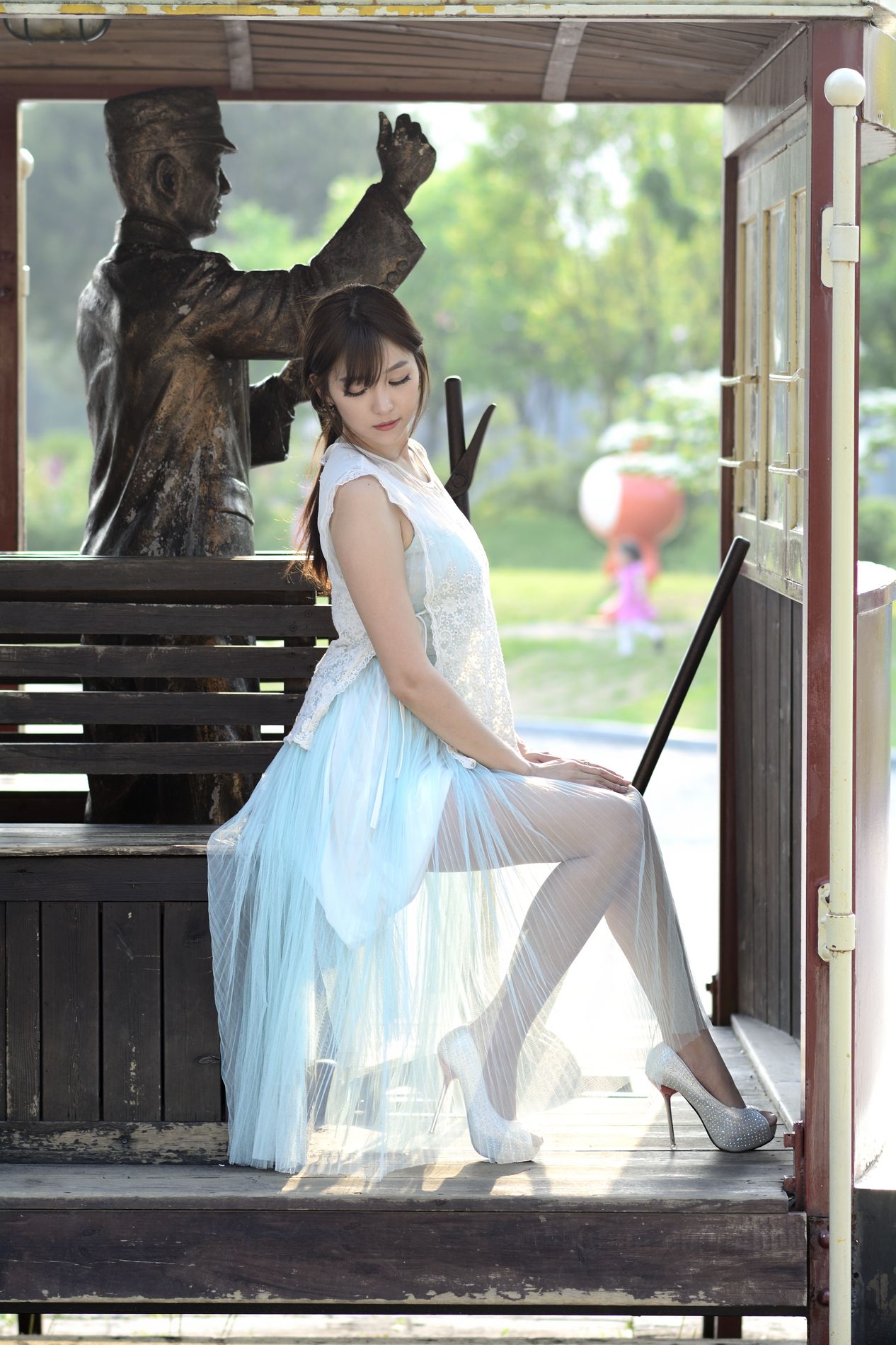 韩国女神李二慧《外拍唯美长裙系列》-图122