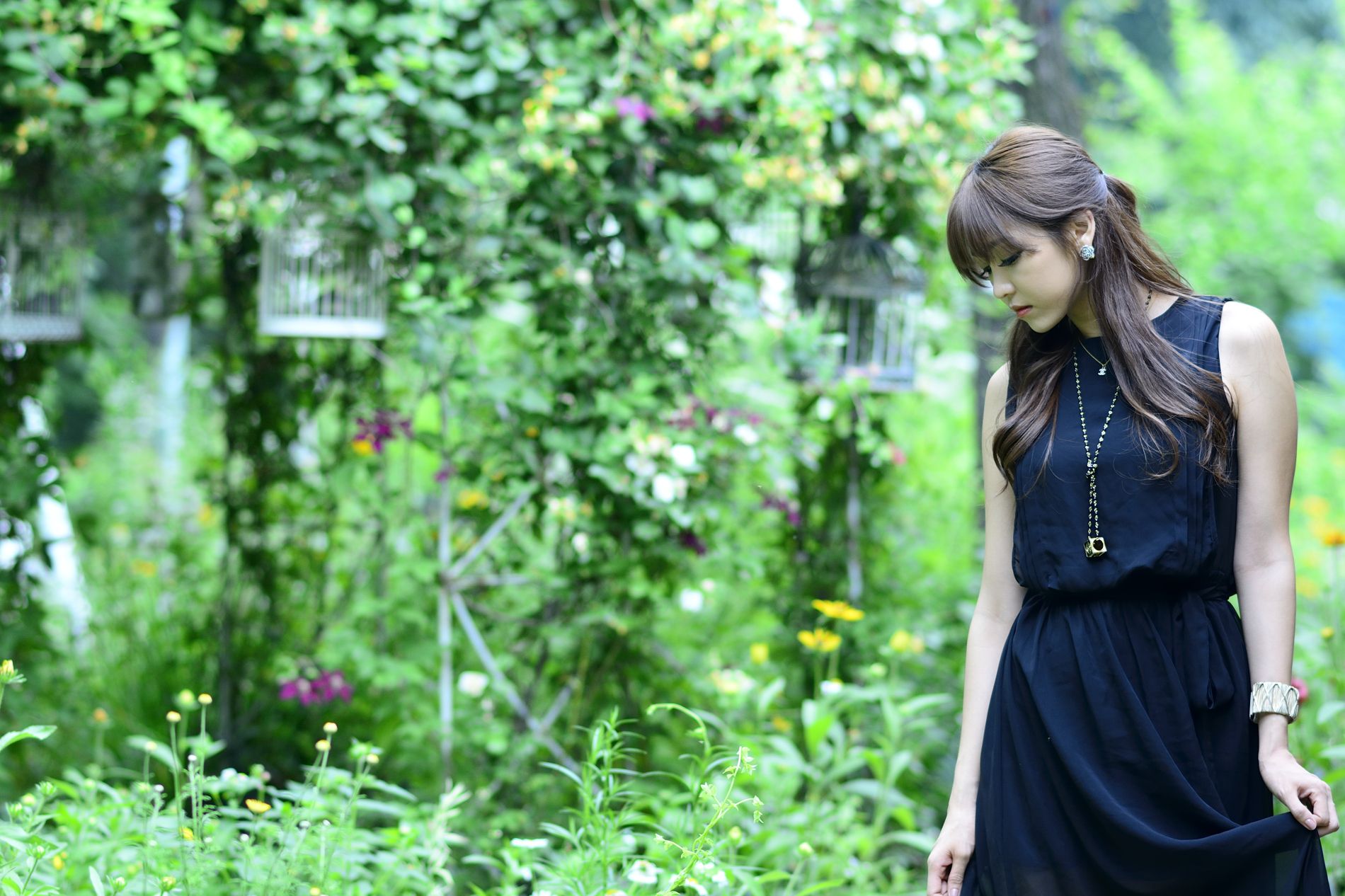 韩国女神李二慧《外拍唯美长裙系列》-图26