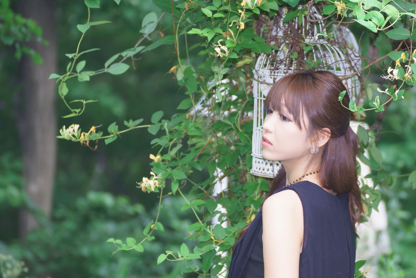 韩国女神李二慧《外拍唯美长裙系列》-图44