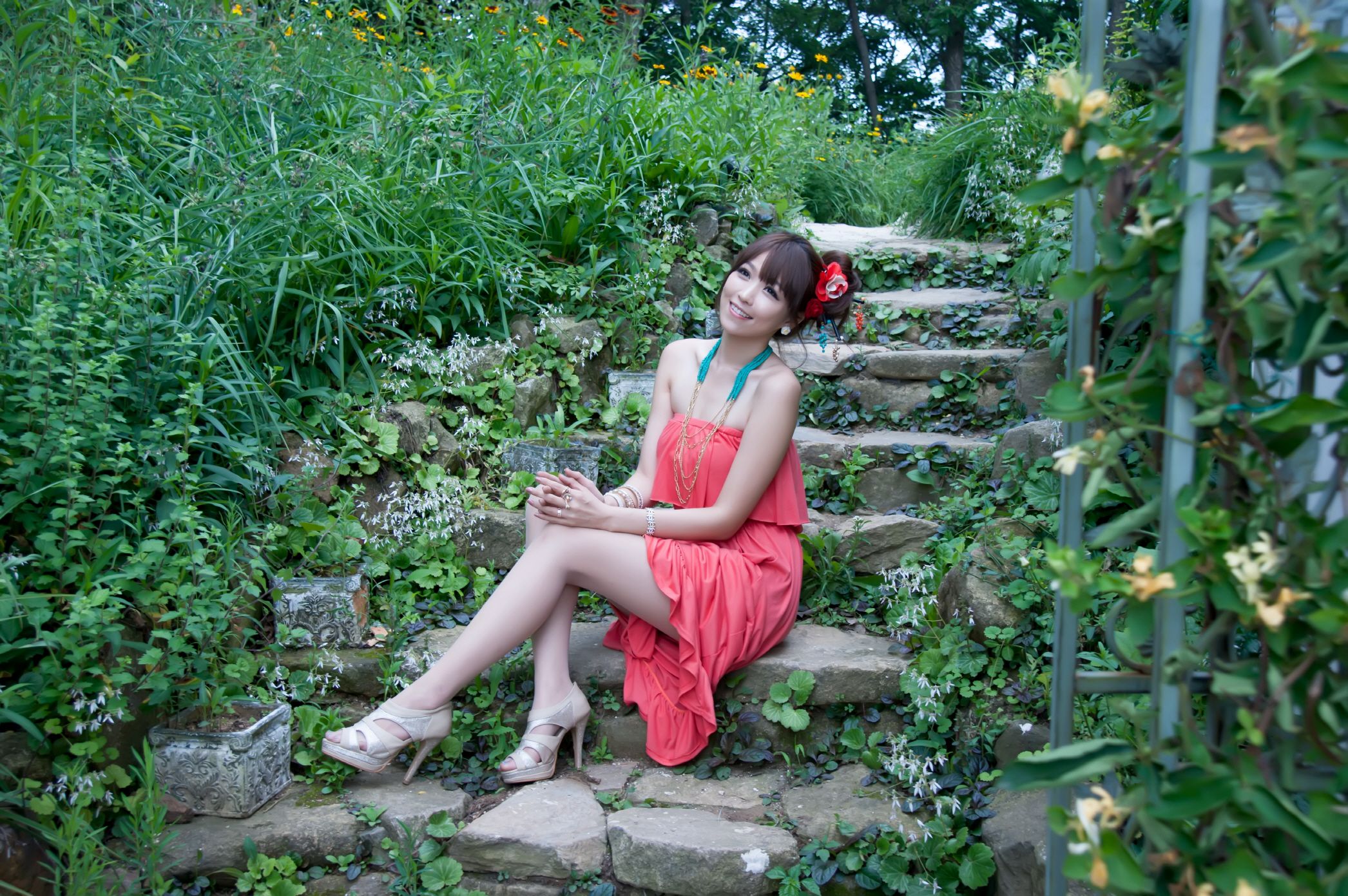 韩国女神李二慧《外拍唯美长裙系列》-图53