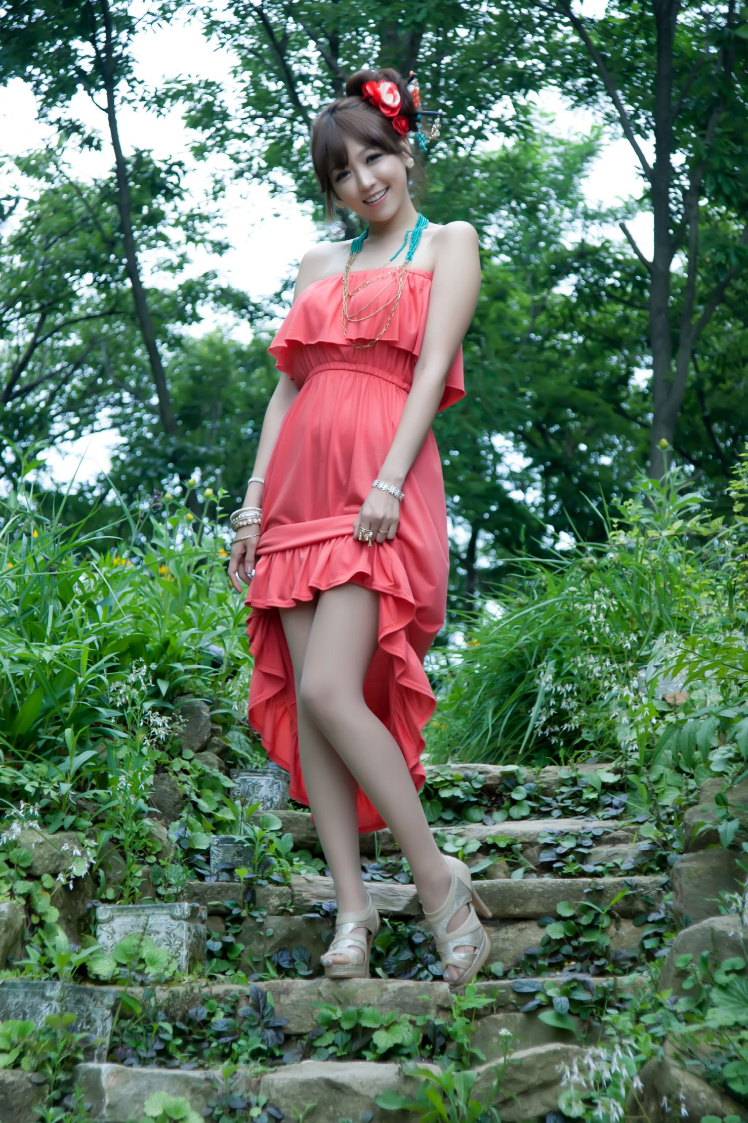 韩国女神李二慧《外拍唯美长裙系列》-图54