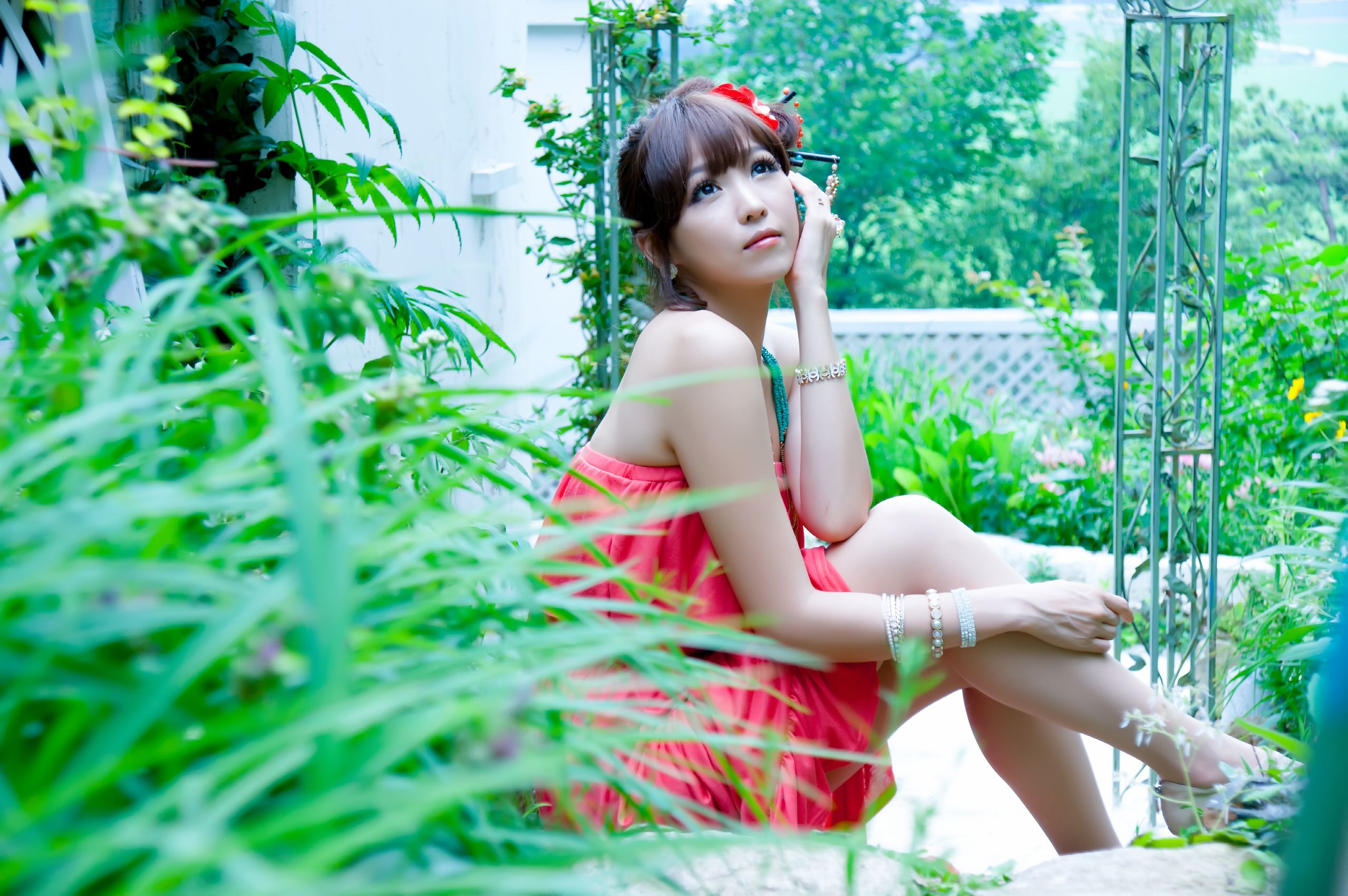 韩国女神李二慧《外拍唯美长裙系列》-图62