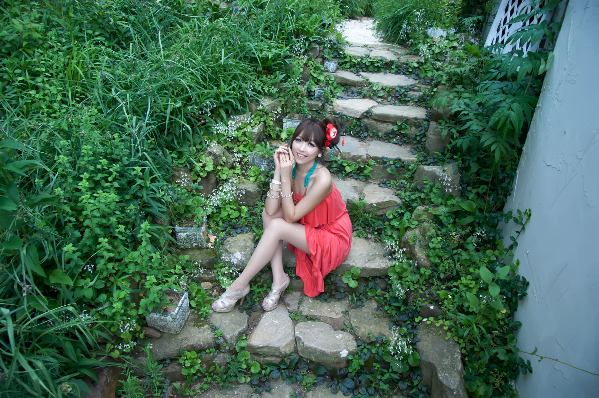 韩国女神李二慧《外拍唯美长裙系列》-图64