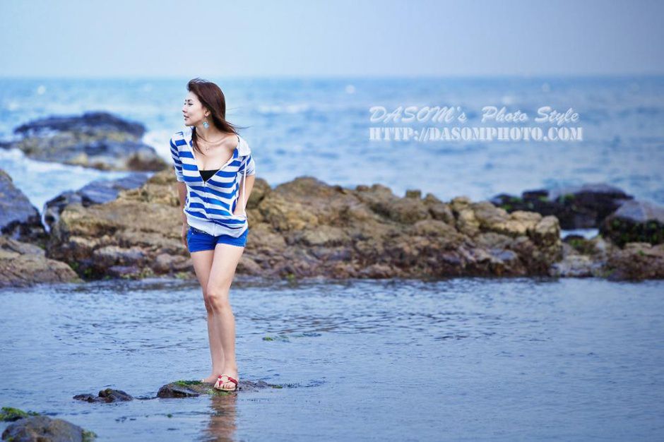 韩国美女李智友/李银美《兰白条衫》-图11