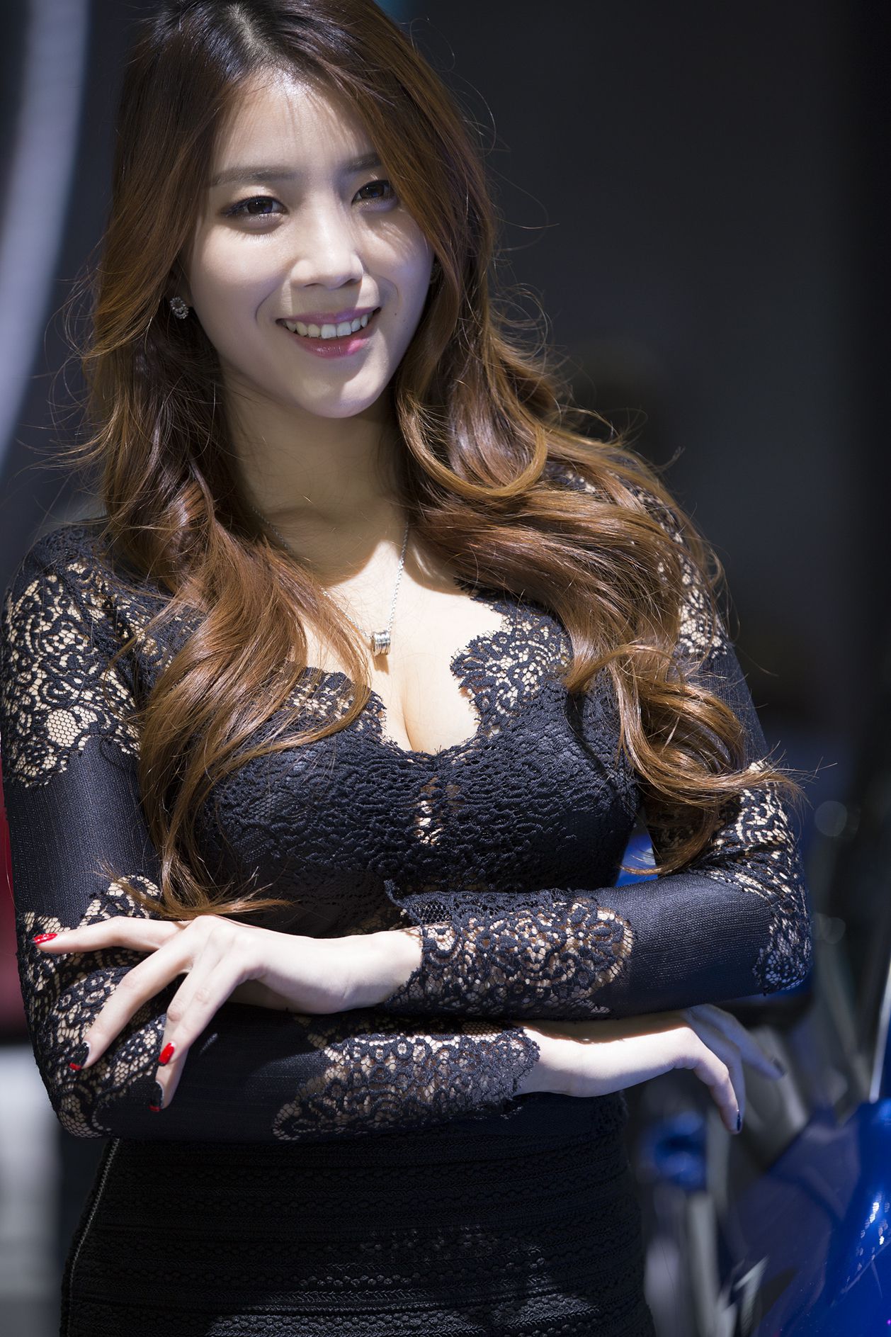 韩国车模车贞儿(???)《车展图片蕾丝系列》合辑-图23