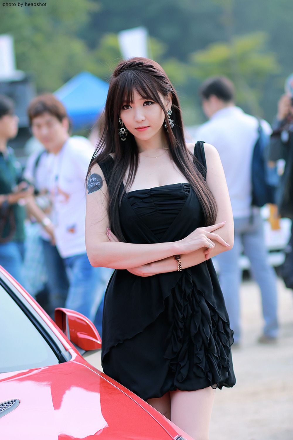韩国极品车模李二慧《户外车展吊带连衣裙系列》高清套图-图44