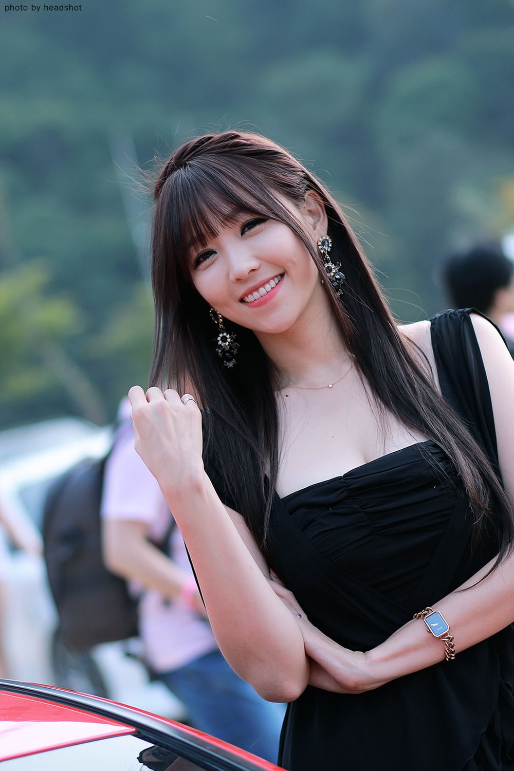 韩国极品车模李二慧《户外车展吊带连衣裙系列》高清套图-图46