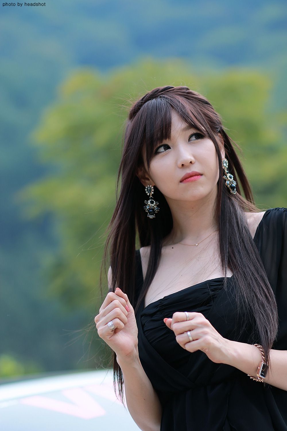 韩国极品车模李二慧《户外车展吊带连衣裙系列》高清套图-图58