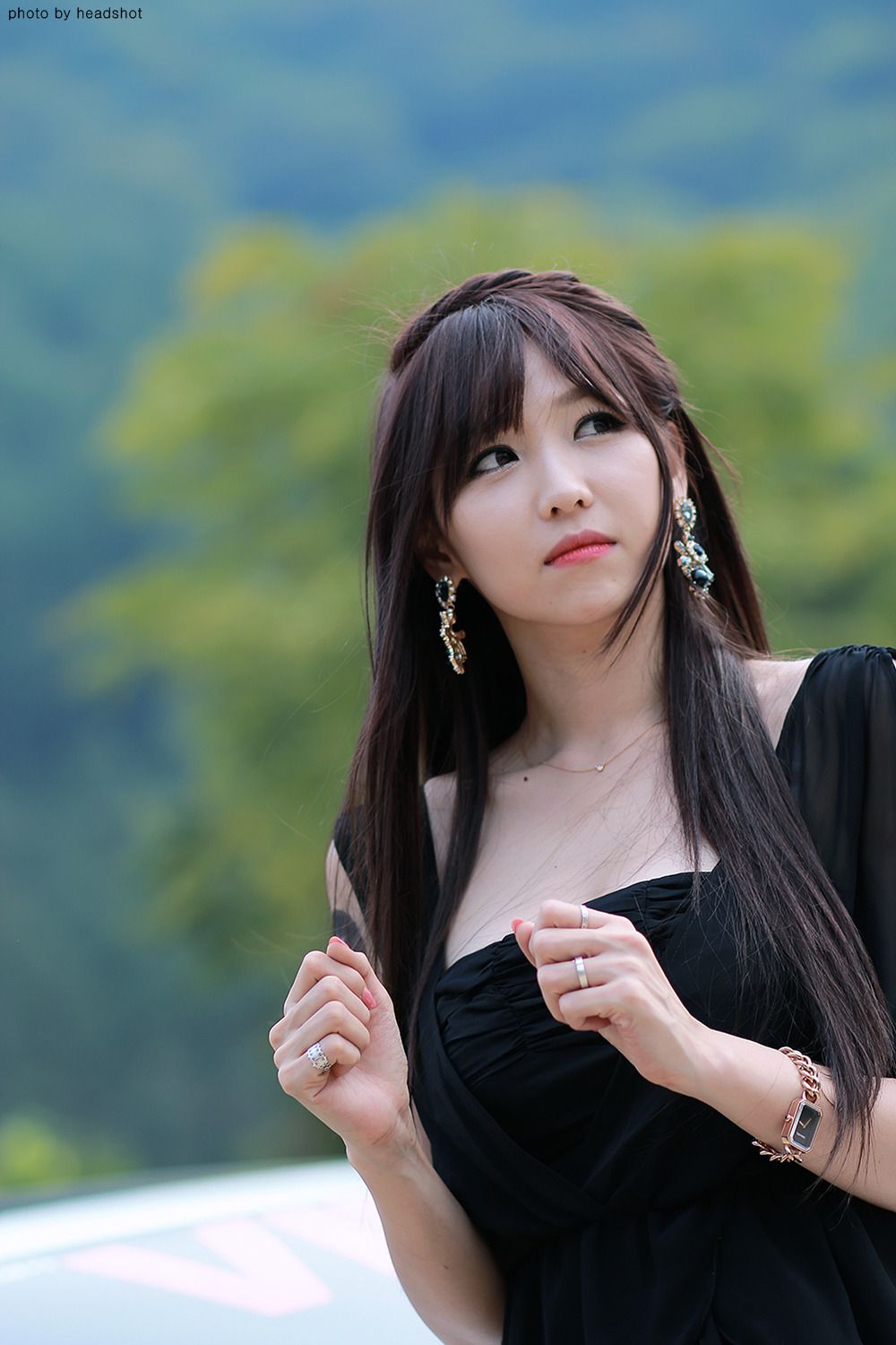 韩国极品车模李二慧《户外车展吊带连衣裙系列》高清套图-图59