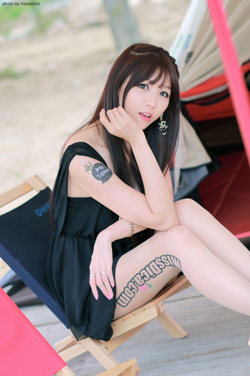 韩国极品车模李二慧《户外车展吊带连衣裙系列》高清套图-图70