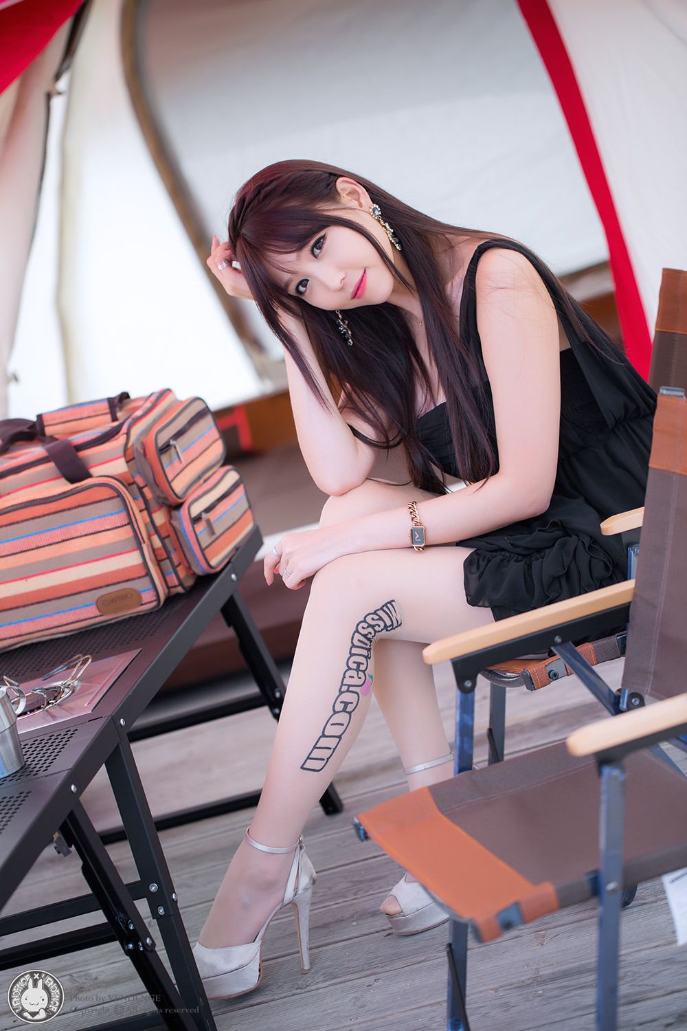 韩国极品车模李二慧《户外车展吊带连衣裙系列》高清套图-图80