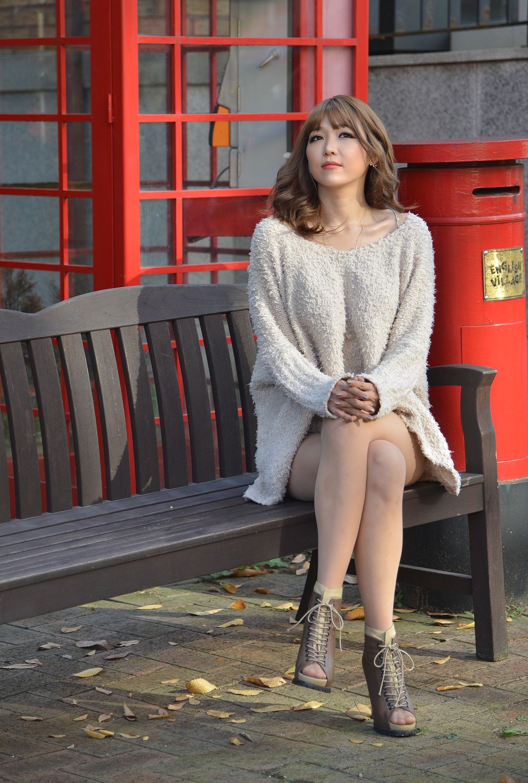韩国女神李恩慧《街拍热裤美腿系列》-图29