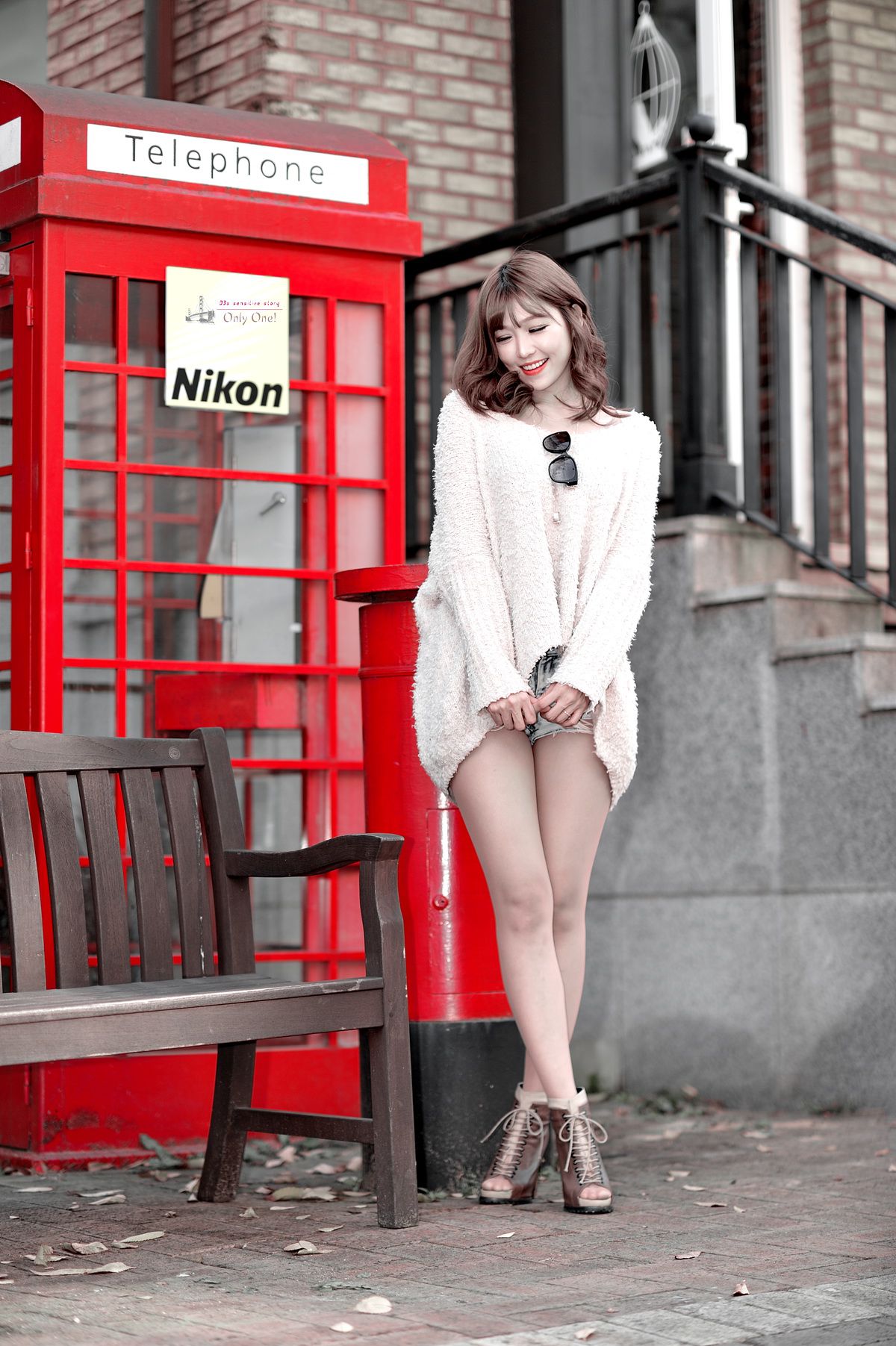 韩国女神李恩慧《街拍热裤美腿系列》-图5