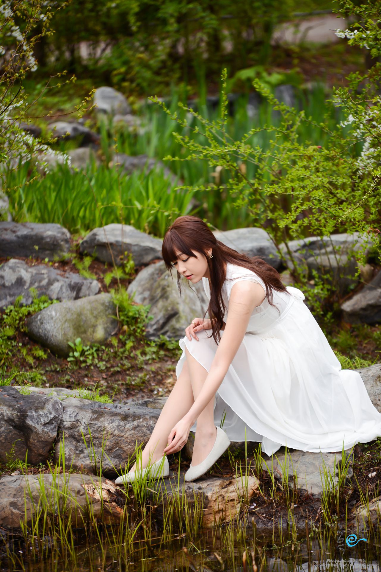 李恩慧《唯美白色长裙》外拍-图10