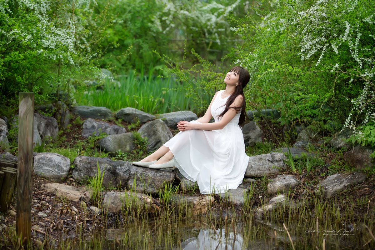 李恩慧《唯美白色长裙》外拍-图13